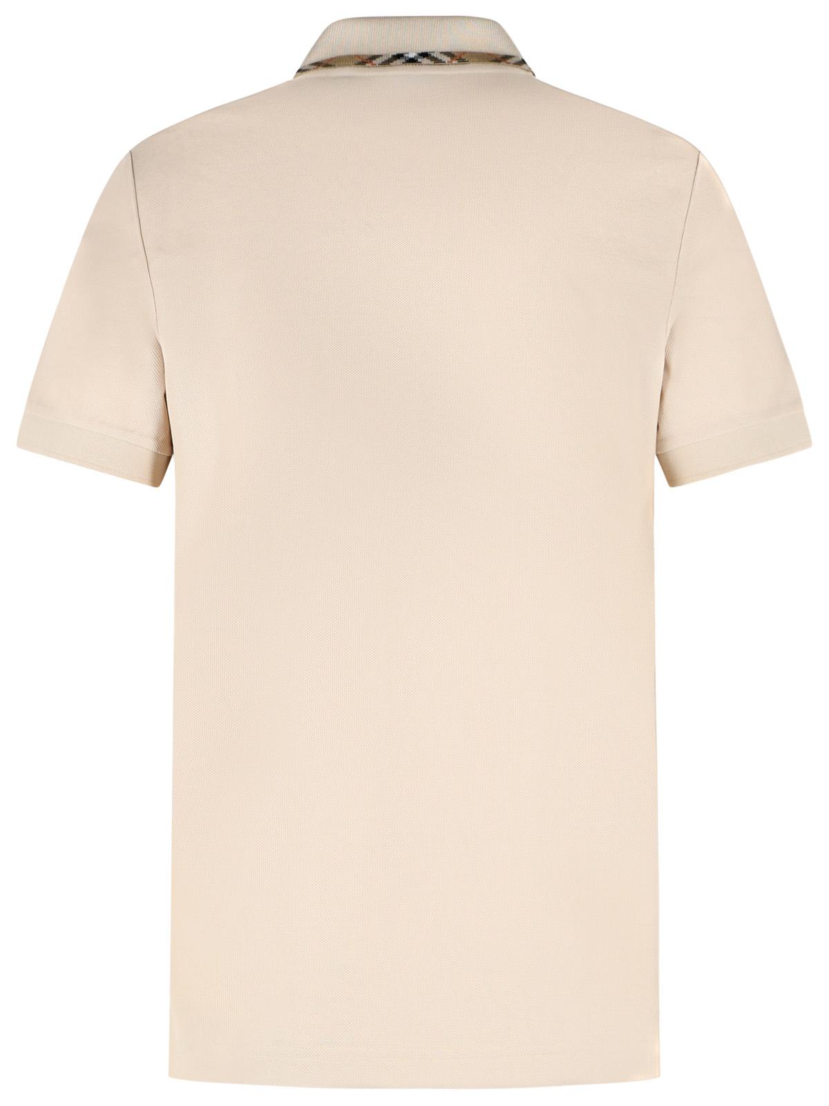 Burberry Begie 'Eddie' Cotton Polo Shirt Men BURBERRY