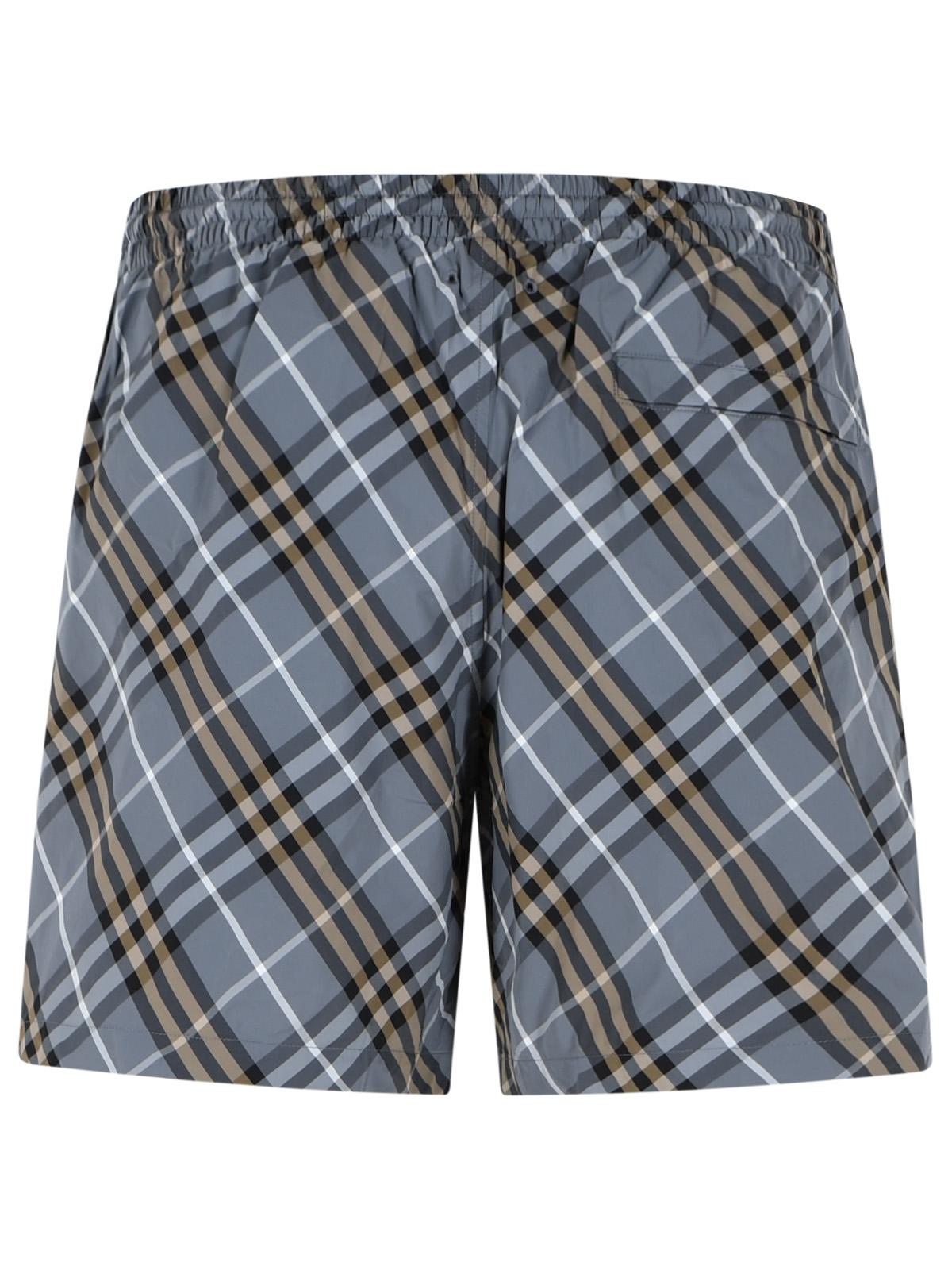 Burberry Grey Polyamide Swimsuit Men BURBERRY