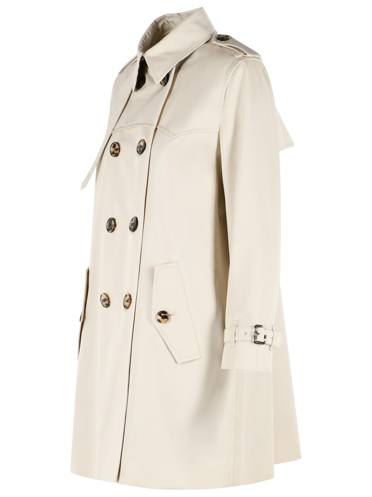 Burberry 'Summerside' Short Trench Coat In Beige Cotton Gabardine Women BURBERRY