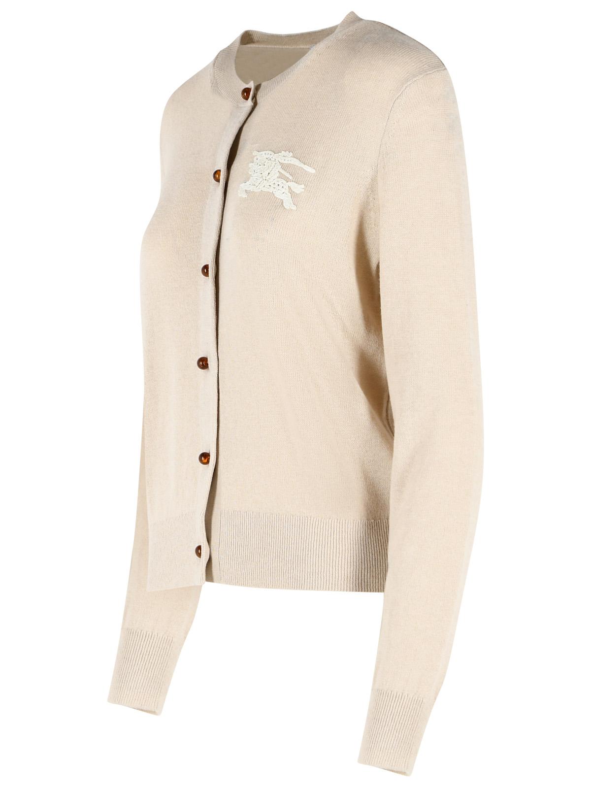 Burberry 'Ravella' Beige Wool Blend Cardigan Women BURBERRY