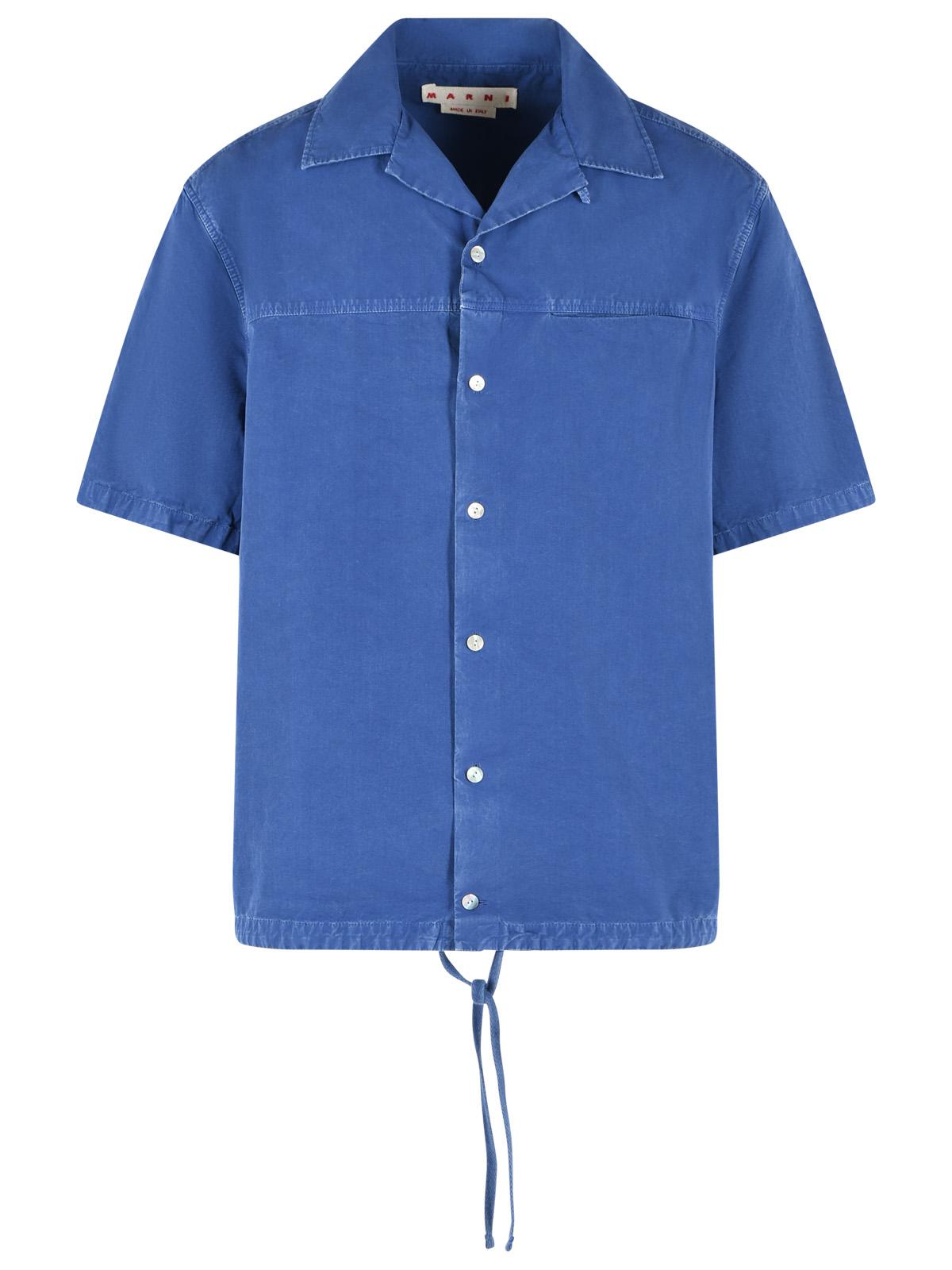 Marni Blue Cotton Shirt Men MARNI