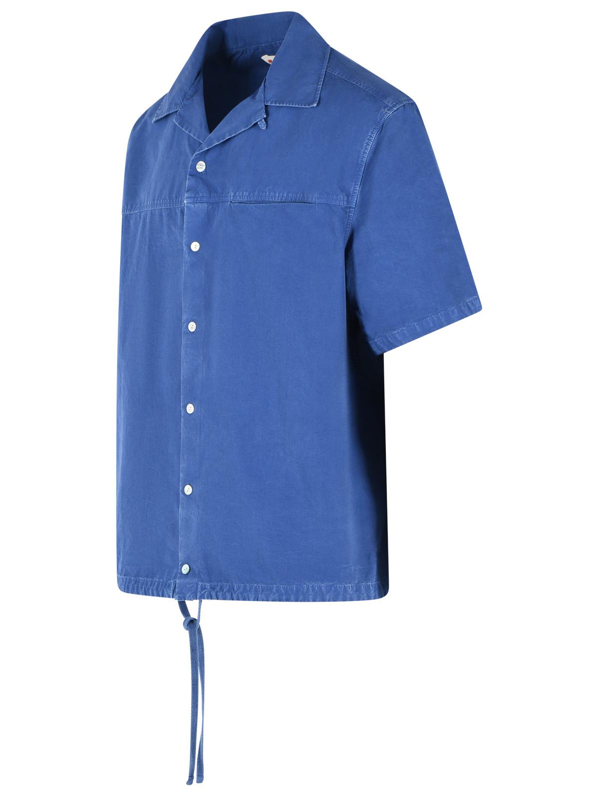 Marni Blue Cotton Shirt Men MARNI