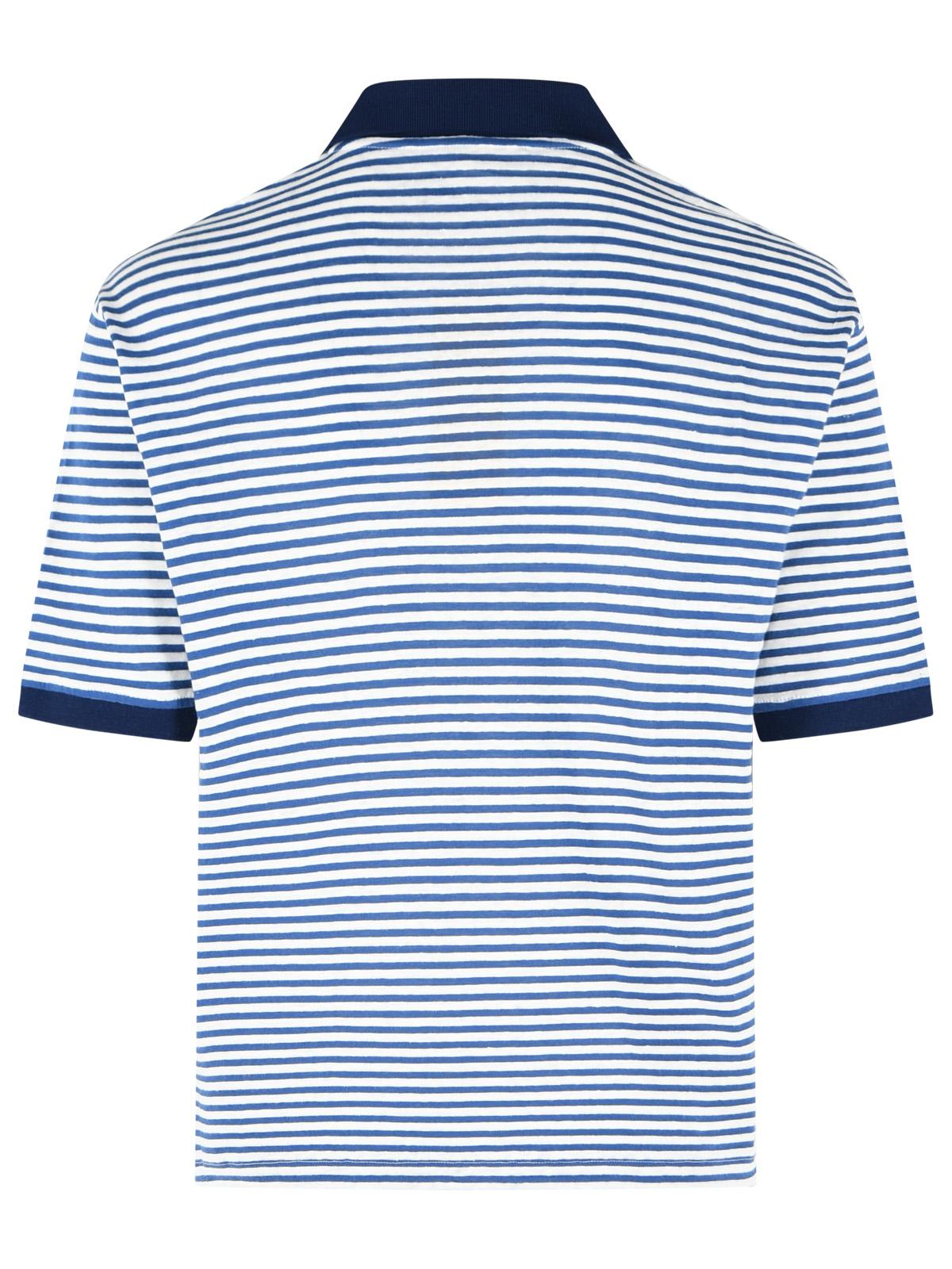 Marni Two-Tone Linen Blend Polo Shirt Men MARNI