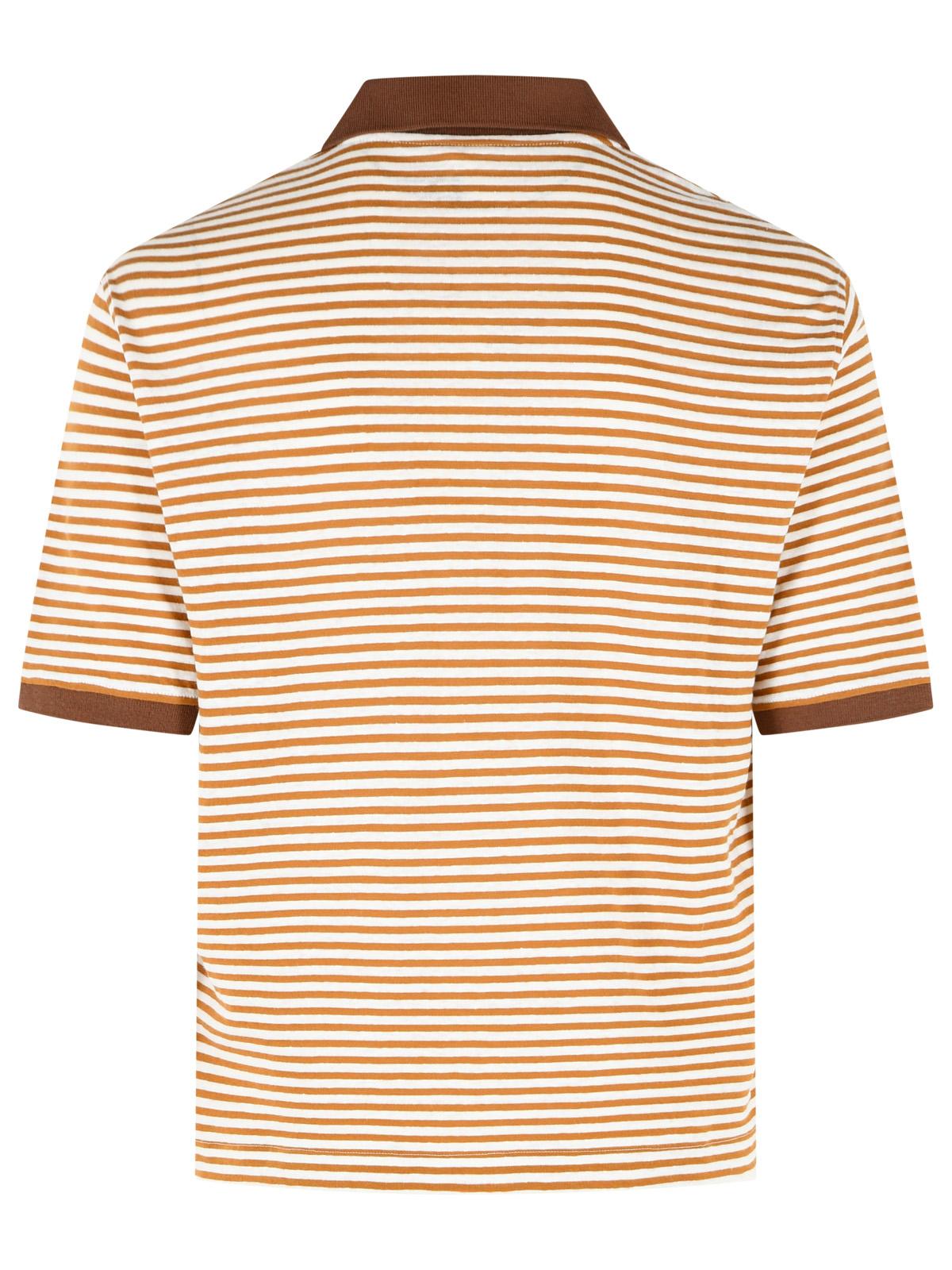 Marni Two-Tone Linen Blend Polo Shirt Men MARNI