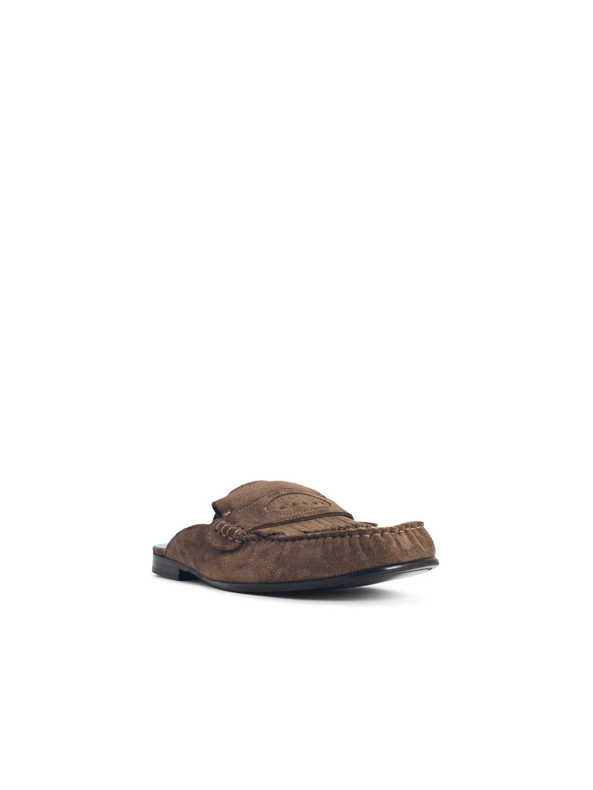 Marni Brown Suede Sabots Men MARNI