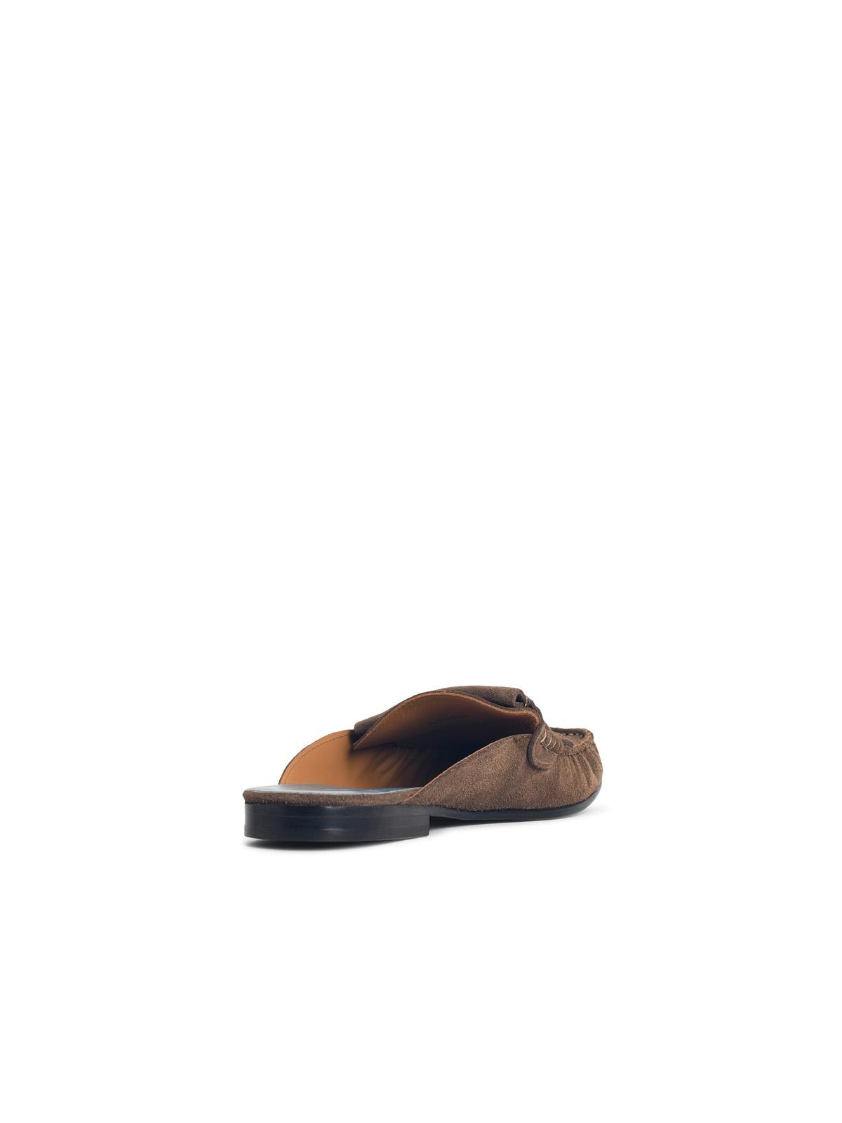 Marni Brown Suede Sabots Men MARNI