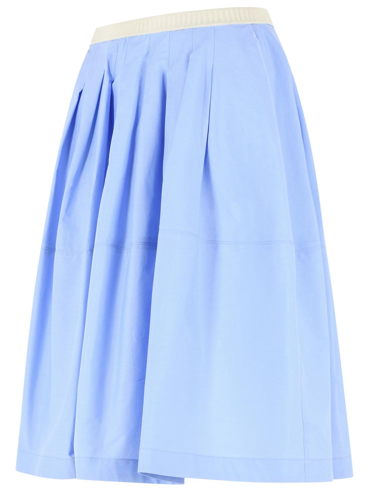 Marni Blue Iris Cotton Skirt Women MARNI