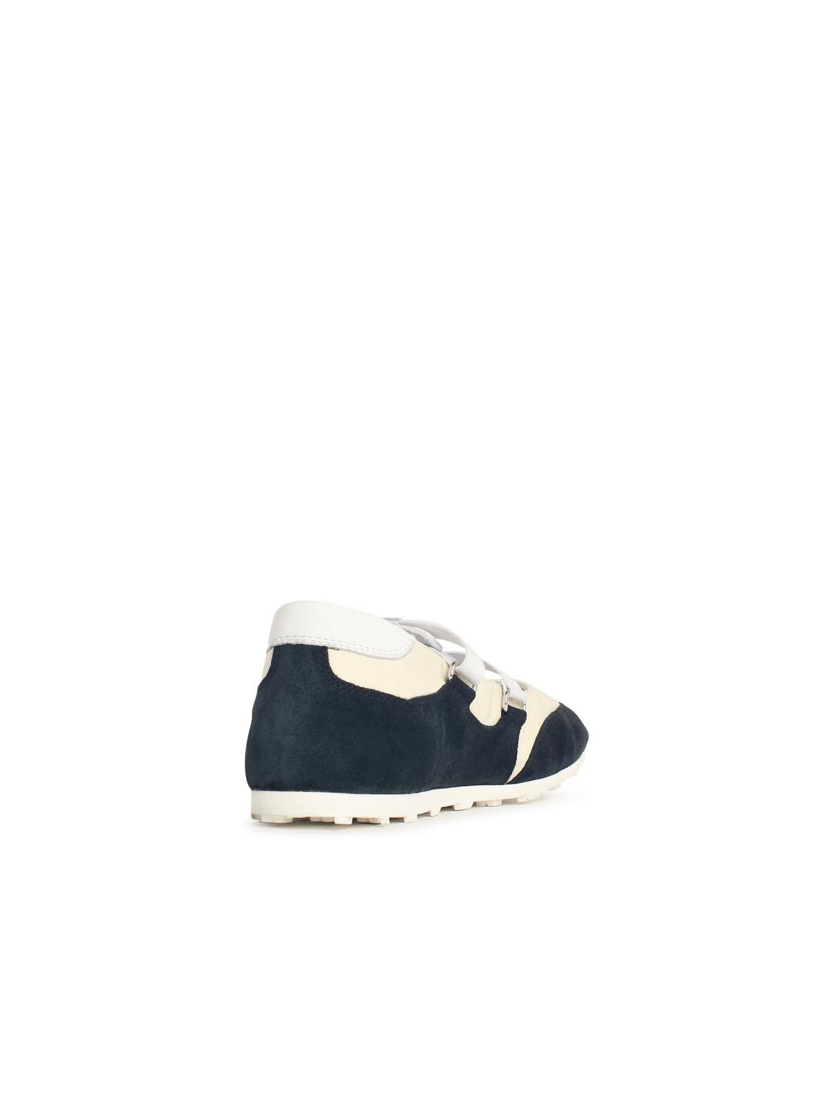 Marni Balerina In Fabric And Black Suede Women MARNI