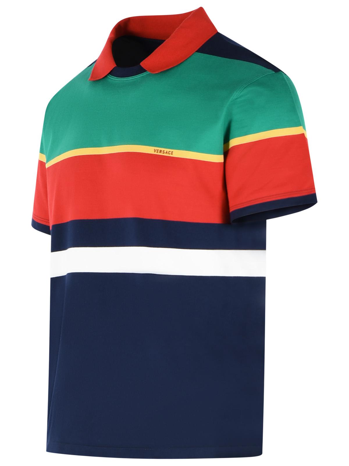 Versace Multicolor Cotton Jersey Sweater Men VERSACE