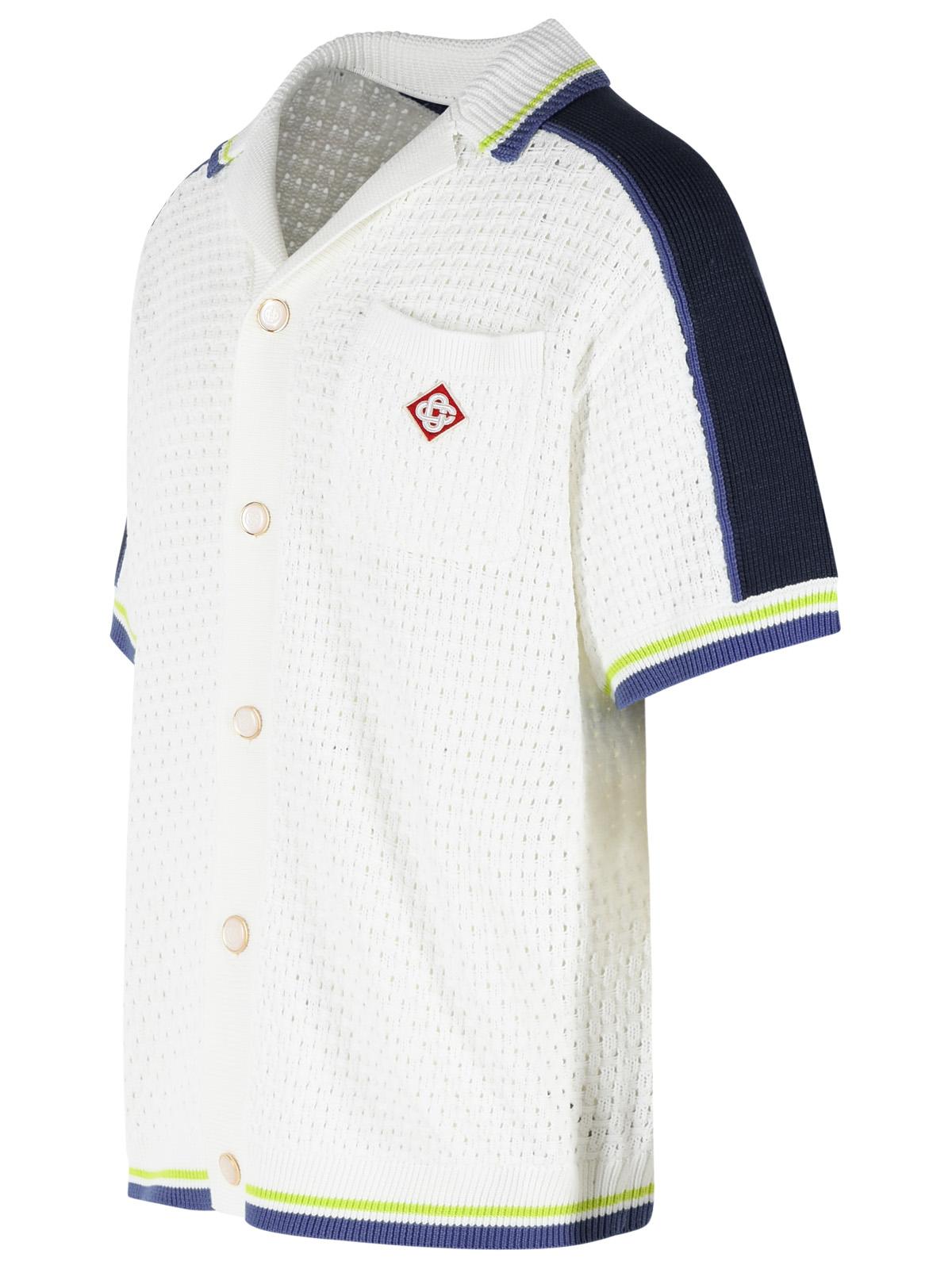 Casablanca White Cotton Blend T-Shirt Men CASABLANCA