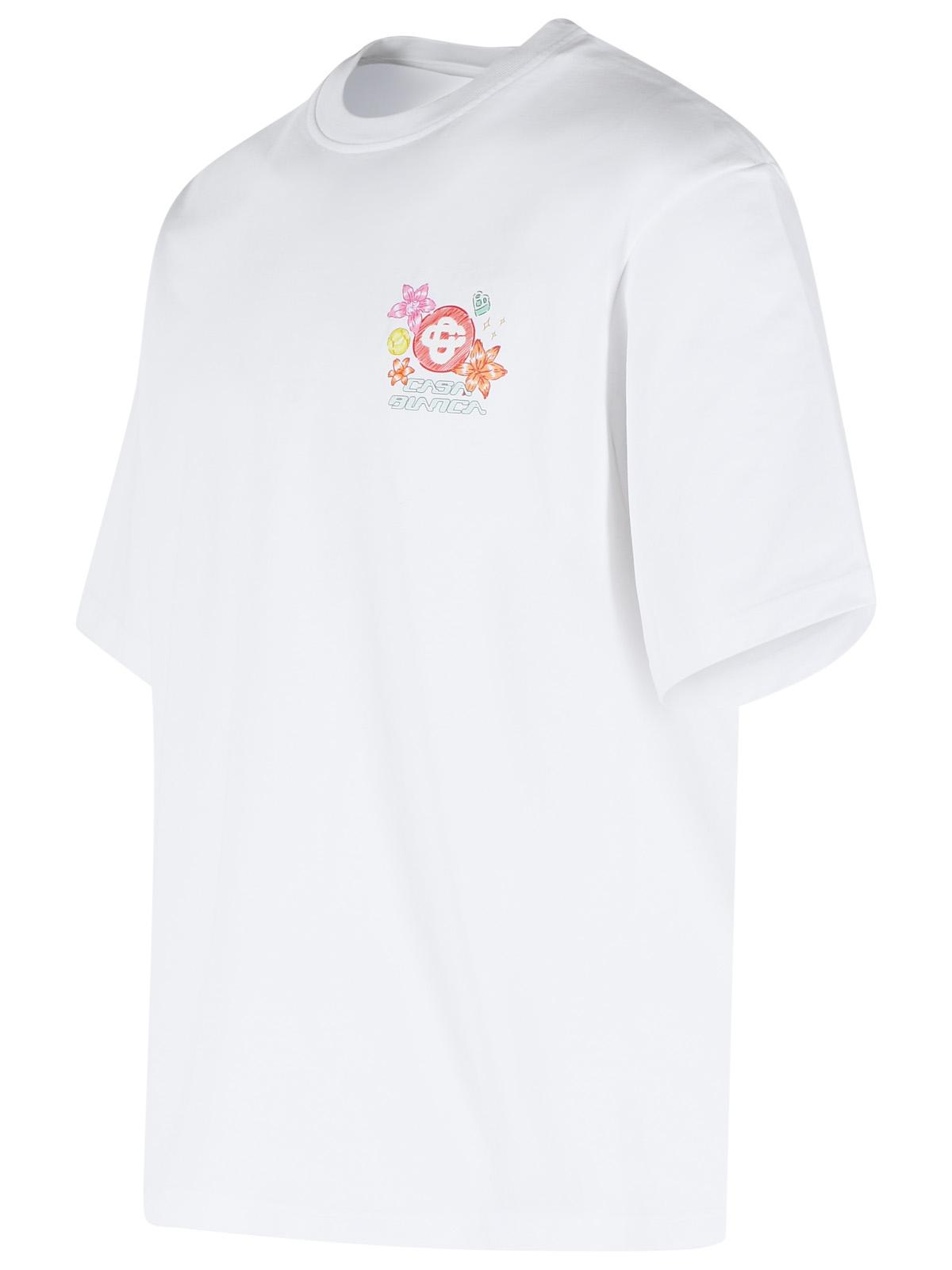 Casablanca 'Collage D'icones' White Cotton T-Shirt Men CASABLANCA