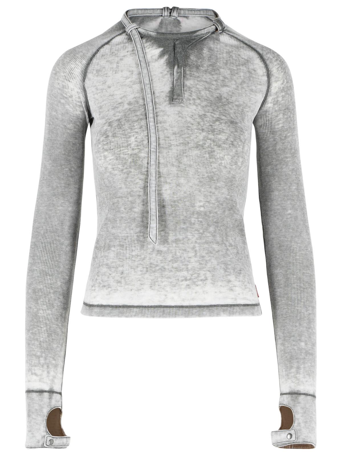 Diesel 'Ecla' Sweater In Grey Polyester And Cotton Blend Women DIESEL