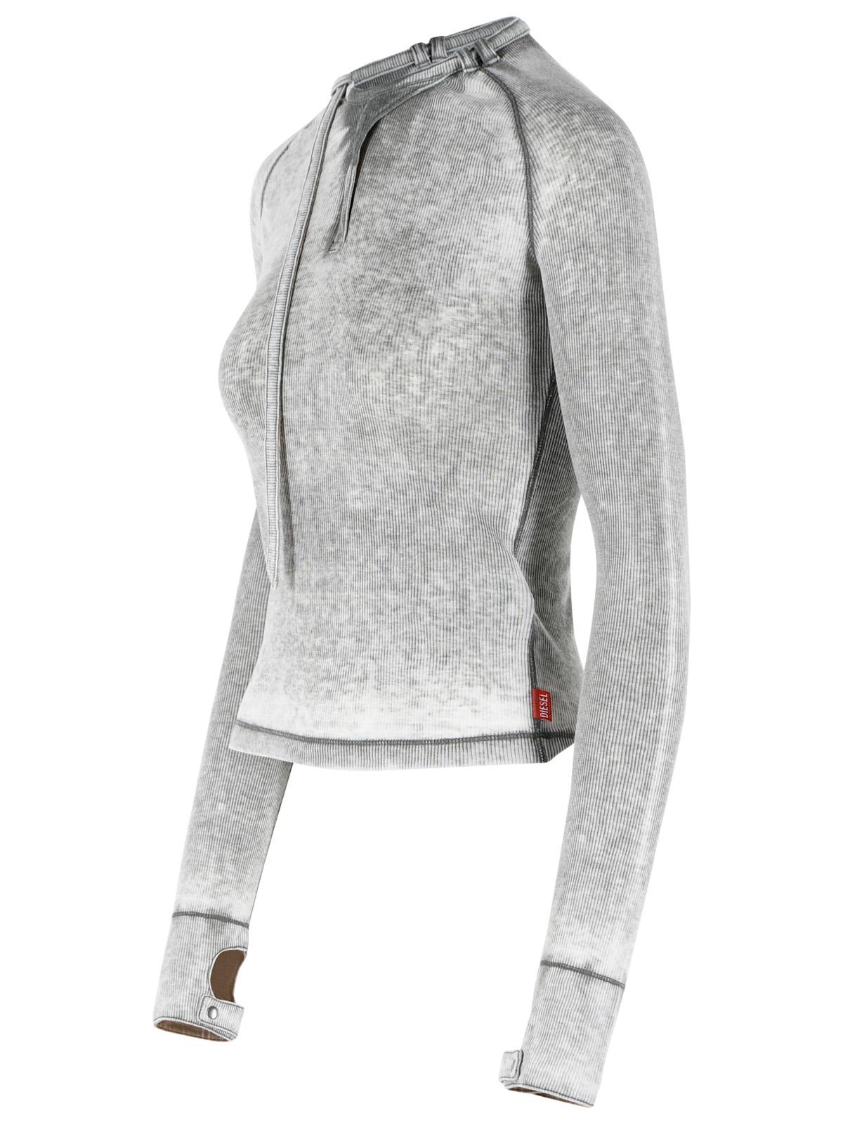 Diesel 'Ecla' Sweater In Grey Polyester And Cotton Blend Women DIESEL