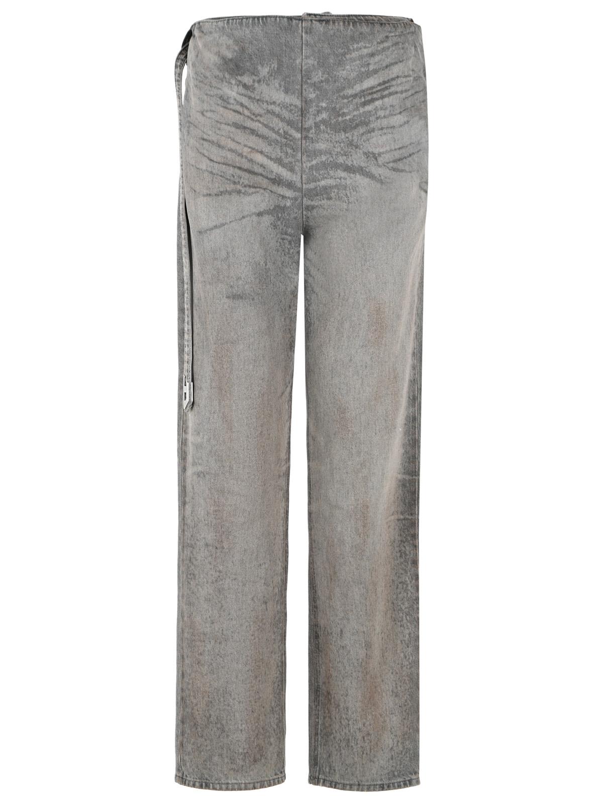 Diesel 'D-Thalira' Grey Cotton Blend Jeans Women DIESEL