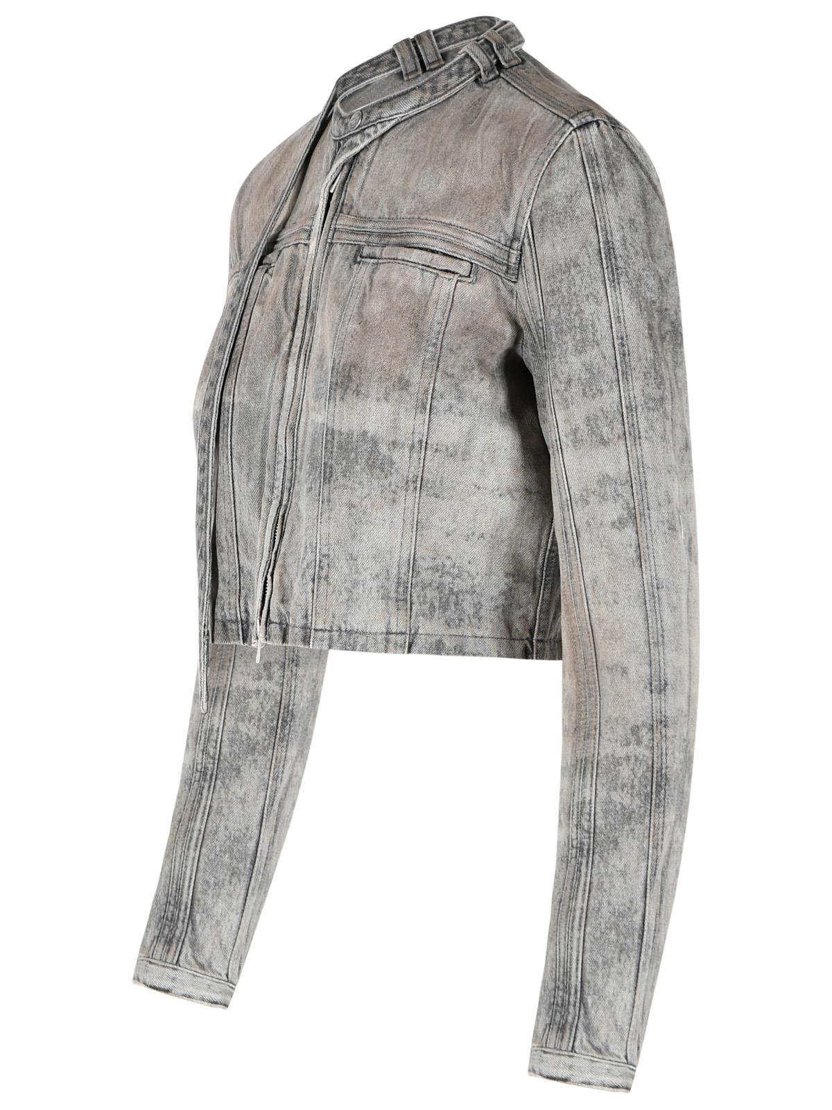 Diesel 'Saphix' Grey Cotton Blend Jacket Women DIESEL
