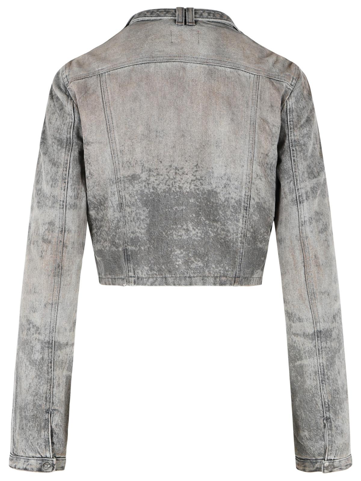 Diesel 'Saphix' Grey Cotton Blend Jacket Women DIESEL