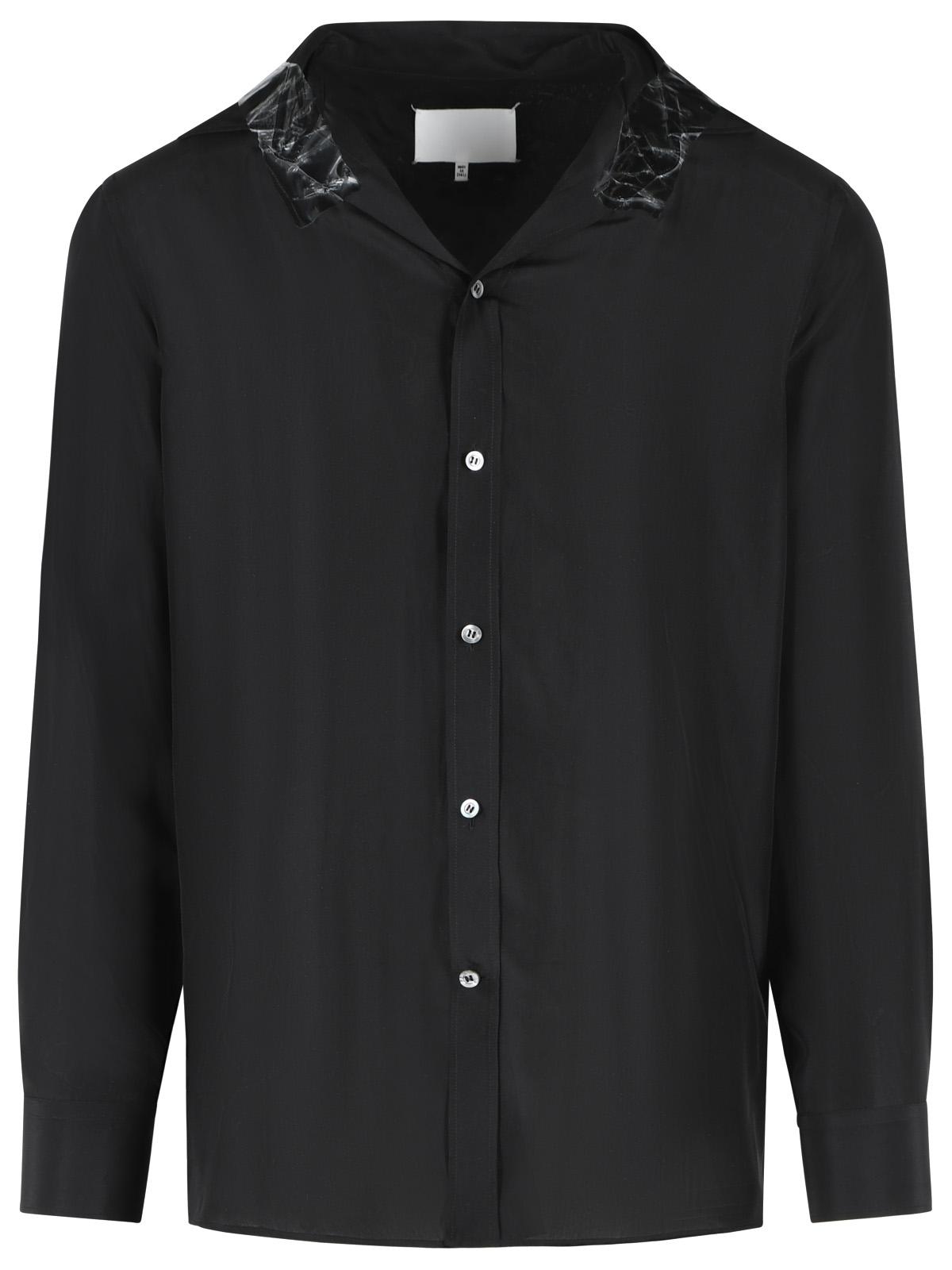 Maison Margiela Black Silk Shirt Men MAISON MARGIELA