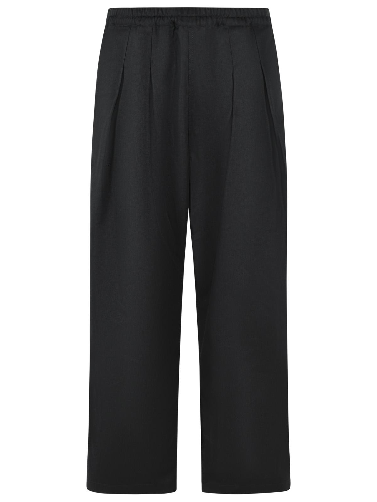 Maison Margiela Black Polyester And Cotton Pants Men MAISON MARGIELA