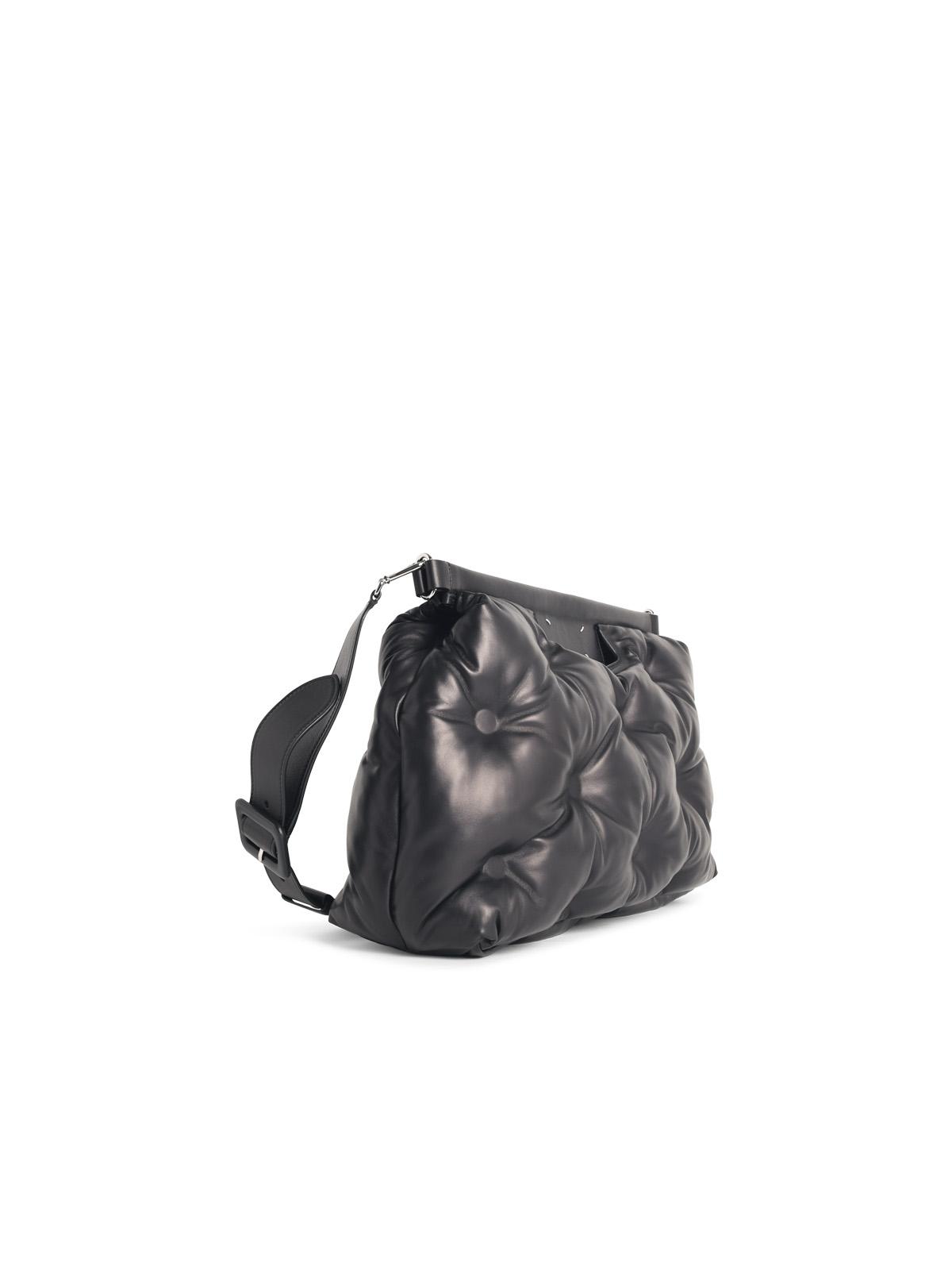 Maison Margiela Glam Slam Classique' Large Black Leather Bag Women MAISON MARGIELA