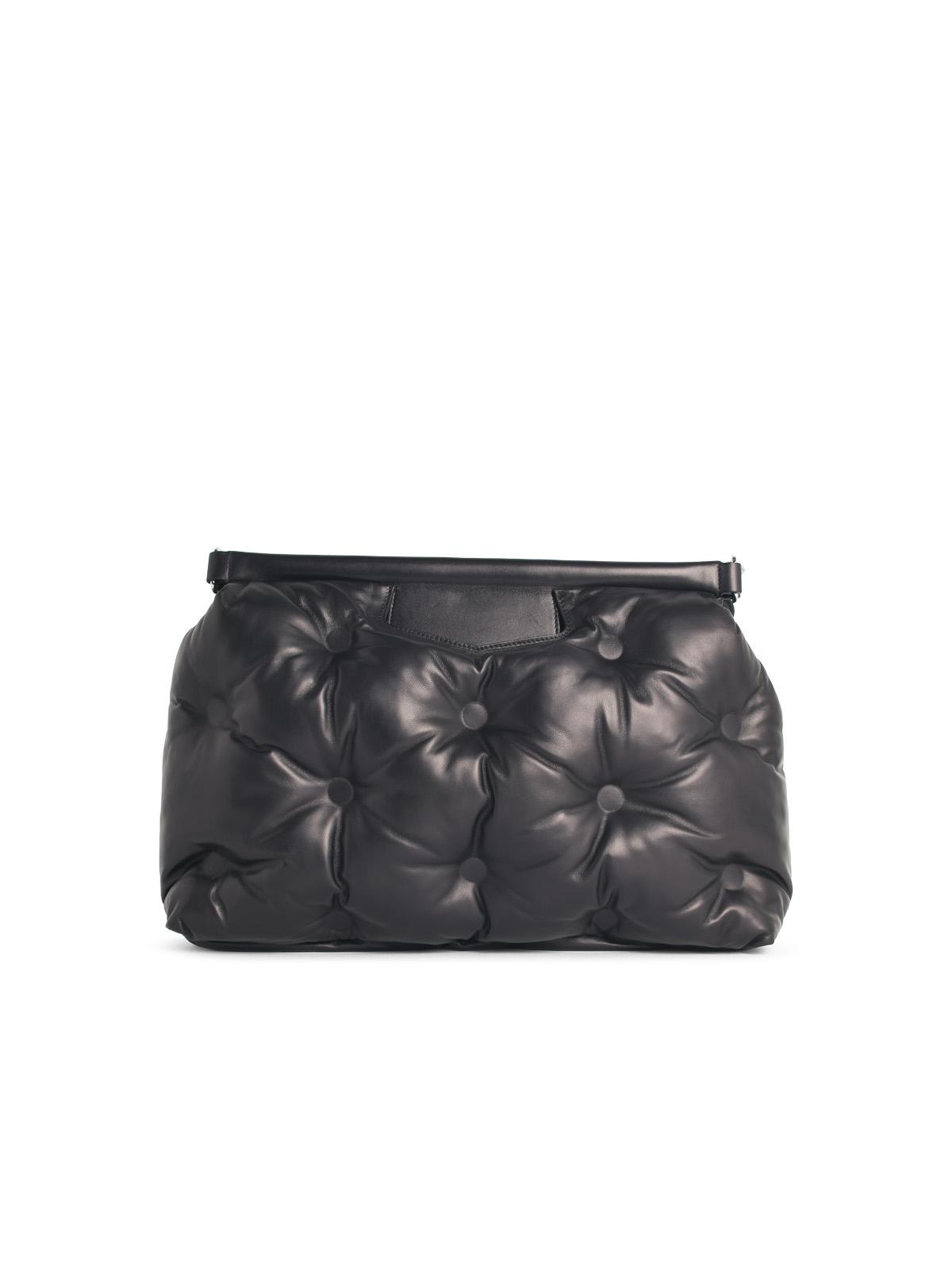 Maison Margiela Glam Slam Classique' Large Black Leather Bag Women MAISON MARGIELA