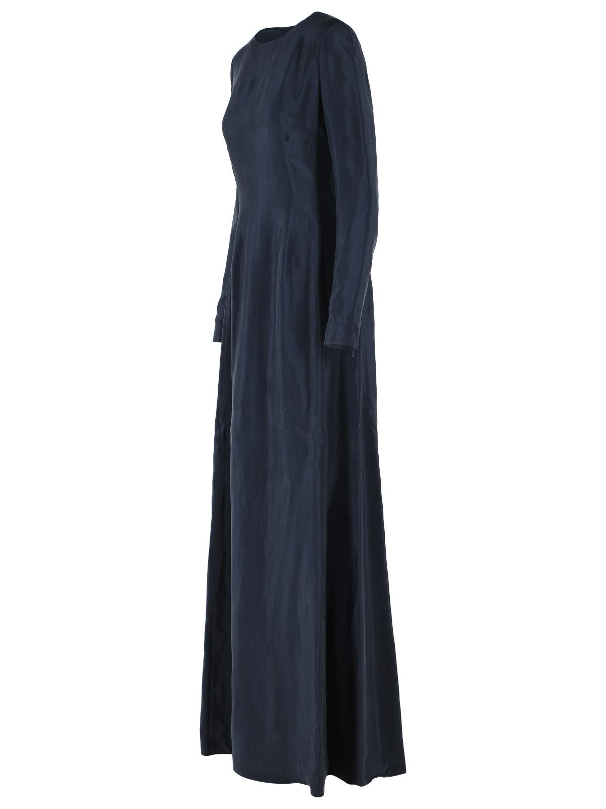 Maison Margiela Blue Cupro Maxi Dress Women MAISON MARGIELA