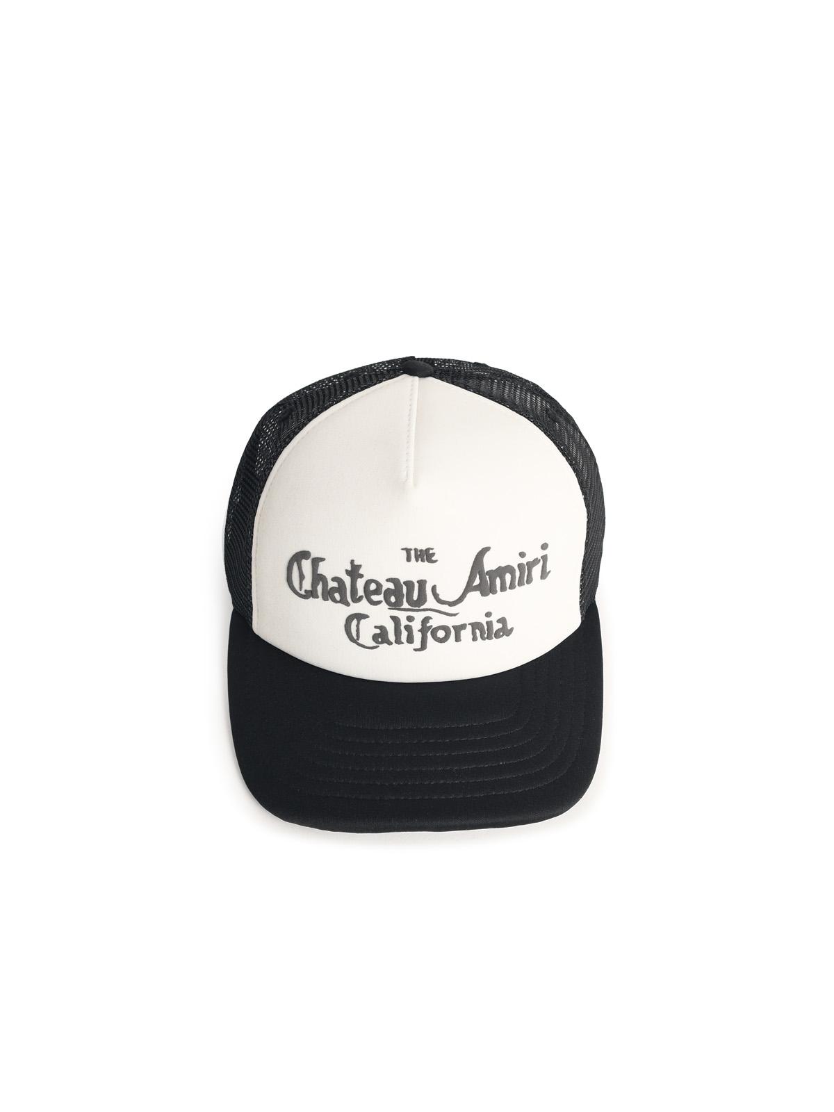 Amiri 'Chateau Amiri' Black And White Polyester Cap Men AMIRI