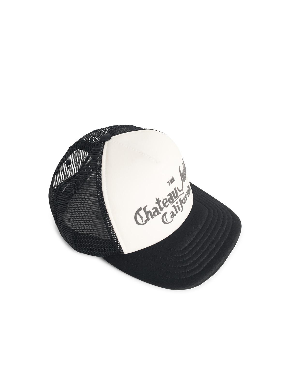 Amiri 'Chateau Amiri' Black And White Polyester Cap Men AMIRI