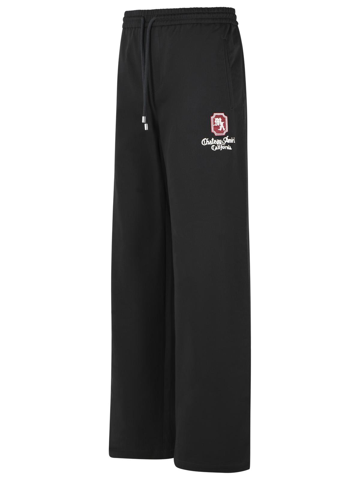 Amiri Black Cotton Trousers Men AMIRI