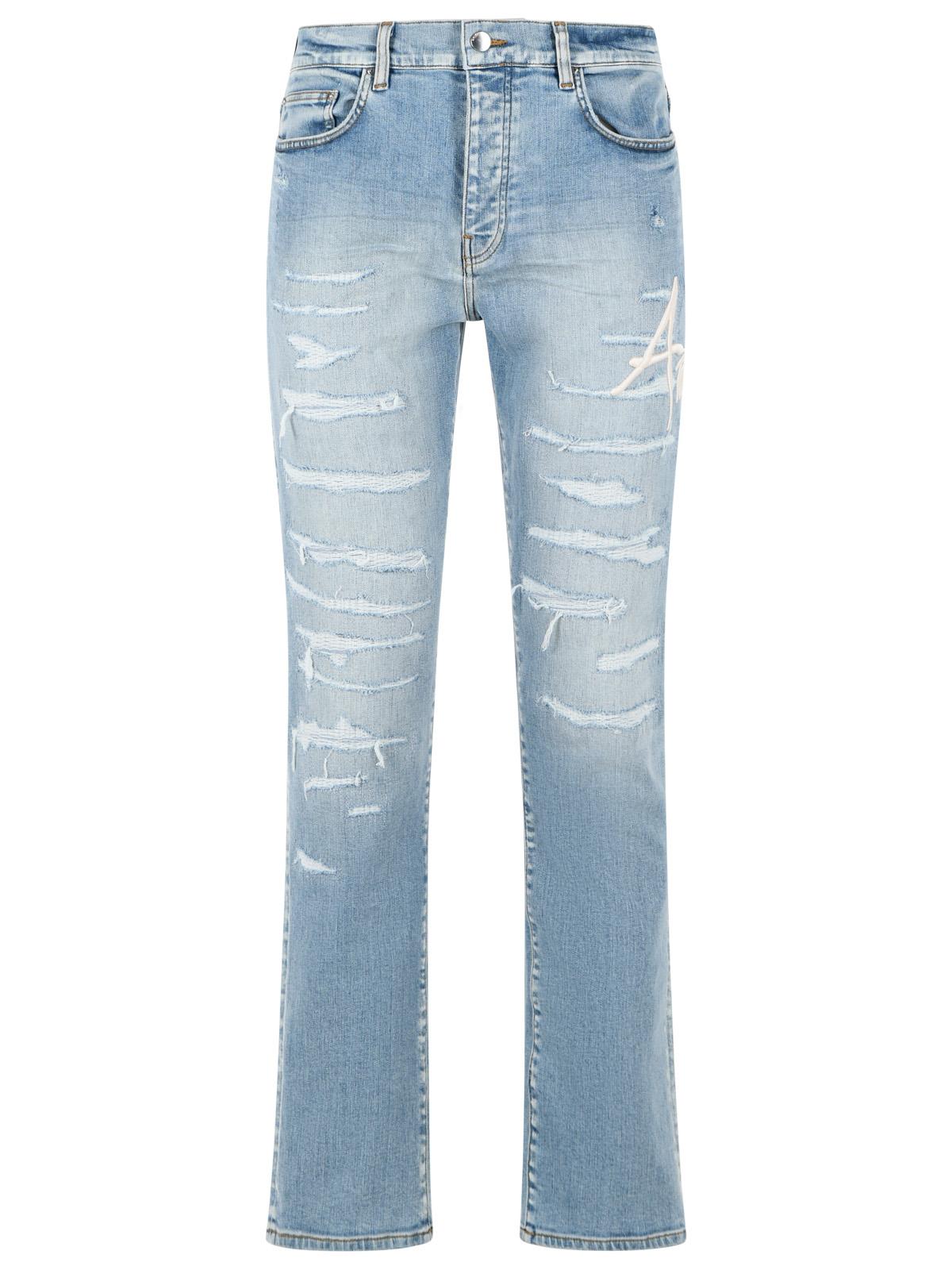 Amiri 'Slim' Light Blue Cotton Jeans Men AMIRI