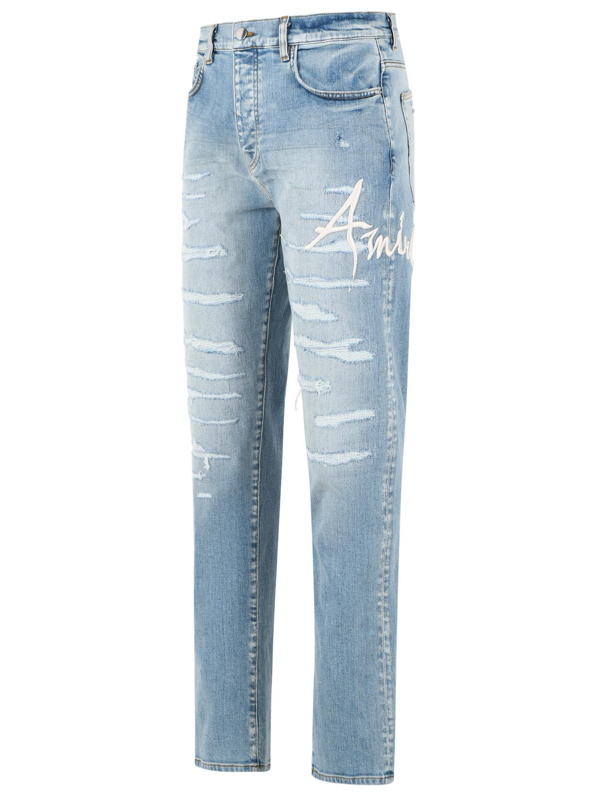 Amiri 'Slim' Light Blue Cotton Jeans Men AMIRI