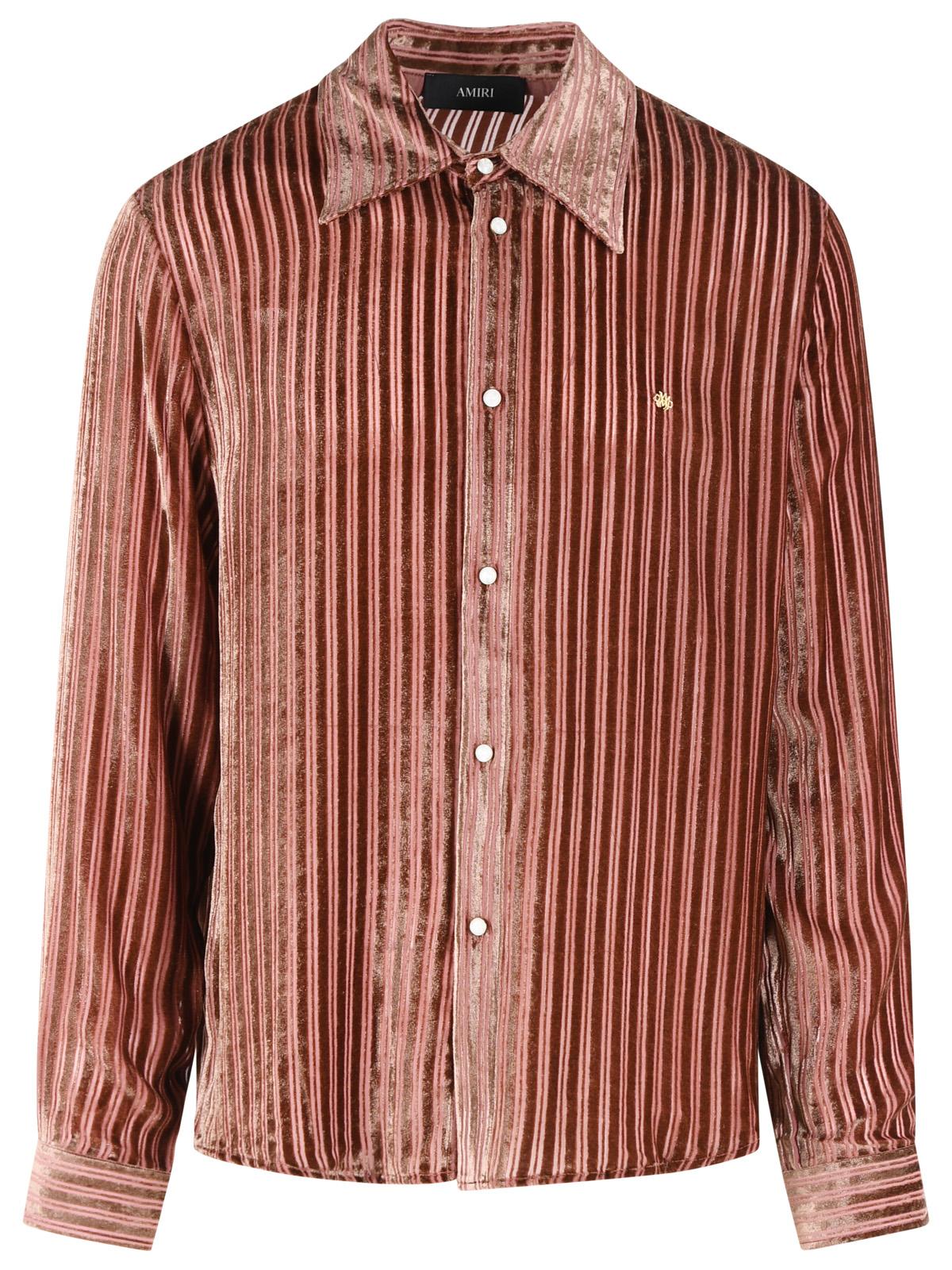 Amiri Viscose And Peach Silk Shirt Men AMIRI