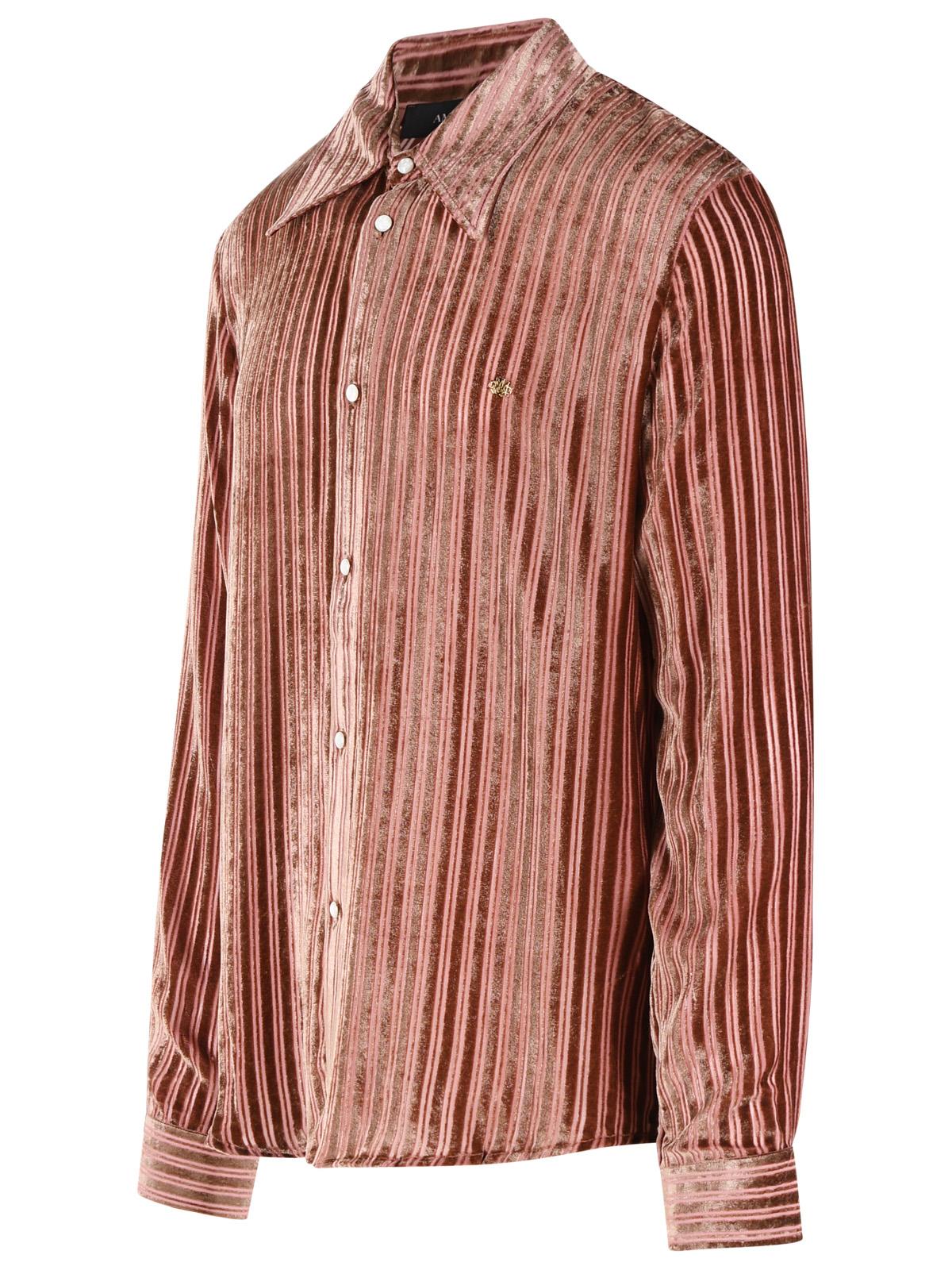 Amiri Viscose And Peach Silk Shirt Men AMIRI