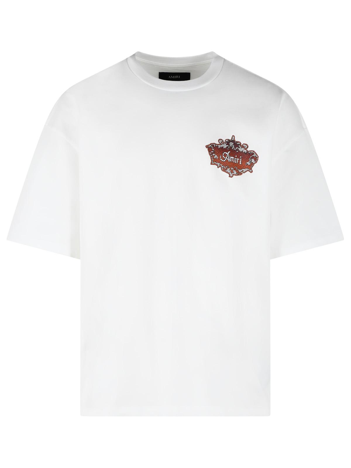 Amiri White Cotton T-Shirt Men AMIRI