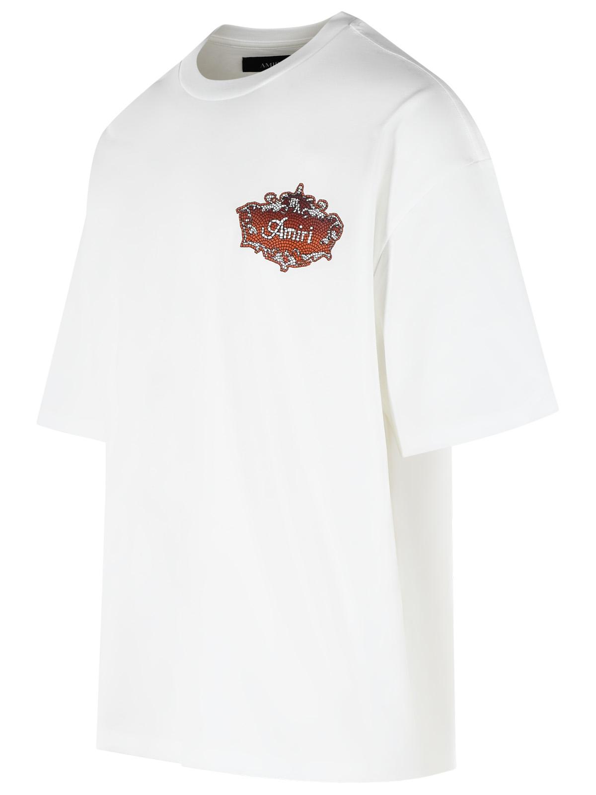Amiri White Cotton T-Shirt Men AMIRI