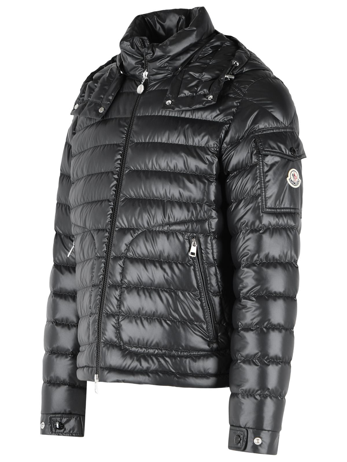 Moncler 'Lauros' Short Hooded Down Jacket In Black Polyester Men MONCLER