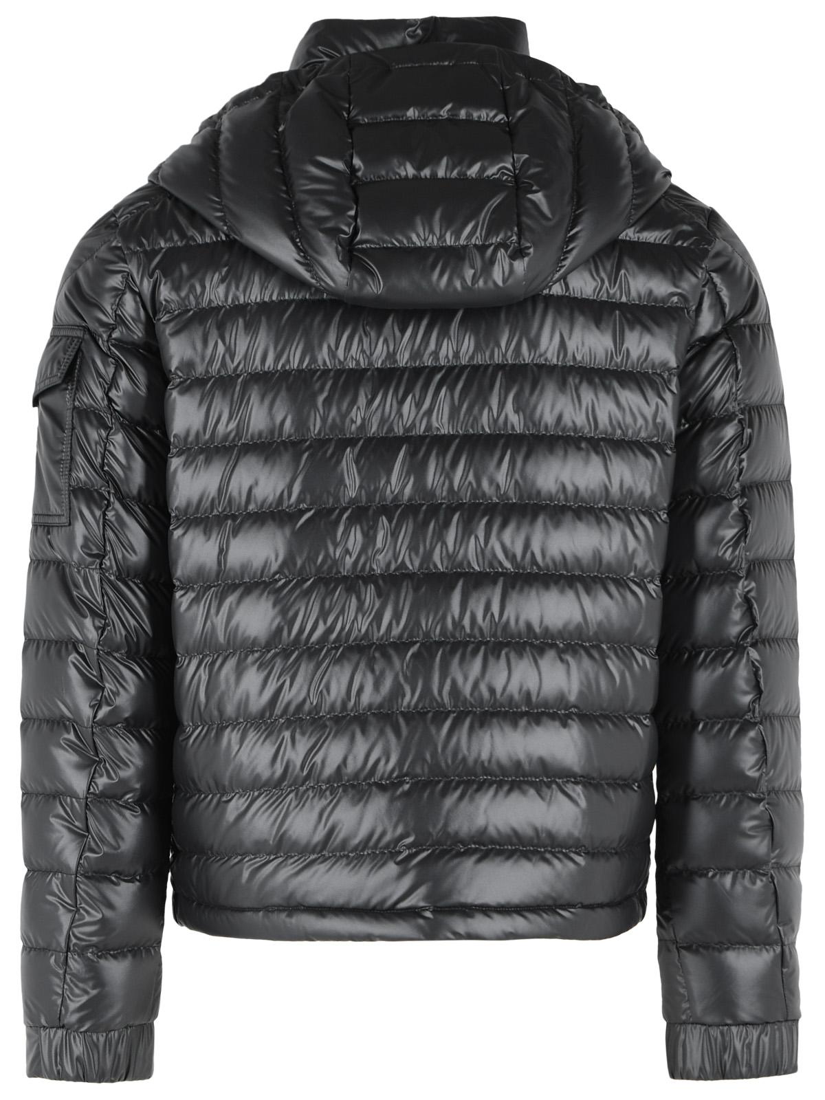 Moncler 'Lauros' Short Hooded Down Jacket In Black Polyester Men MONCLER