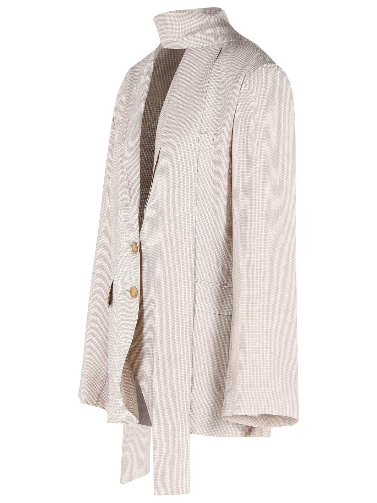 Acne Studios Blazer In Cupro Beige Women ACNE STUDIOS