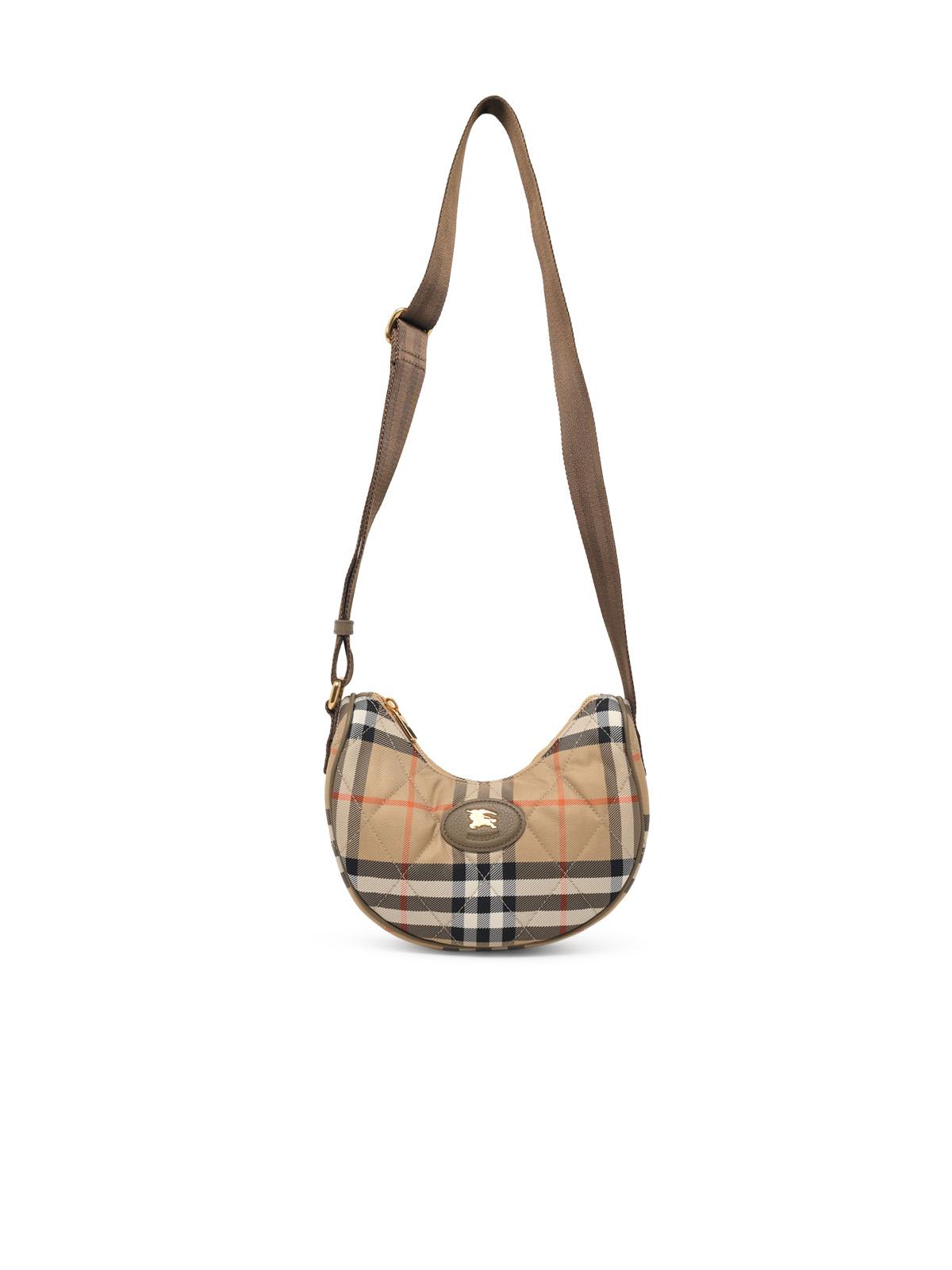 Burberry 'Horseshoe' Crossbody Bag In Beige Polyamide Women BURBERRY