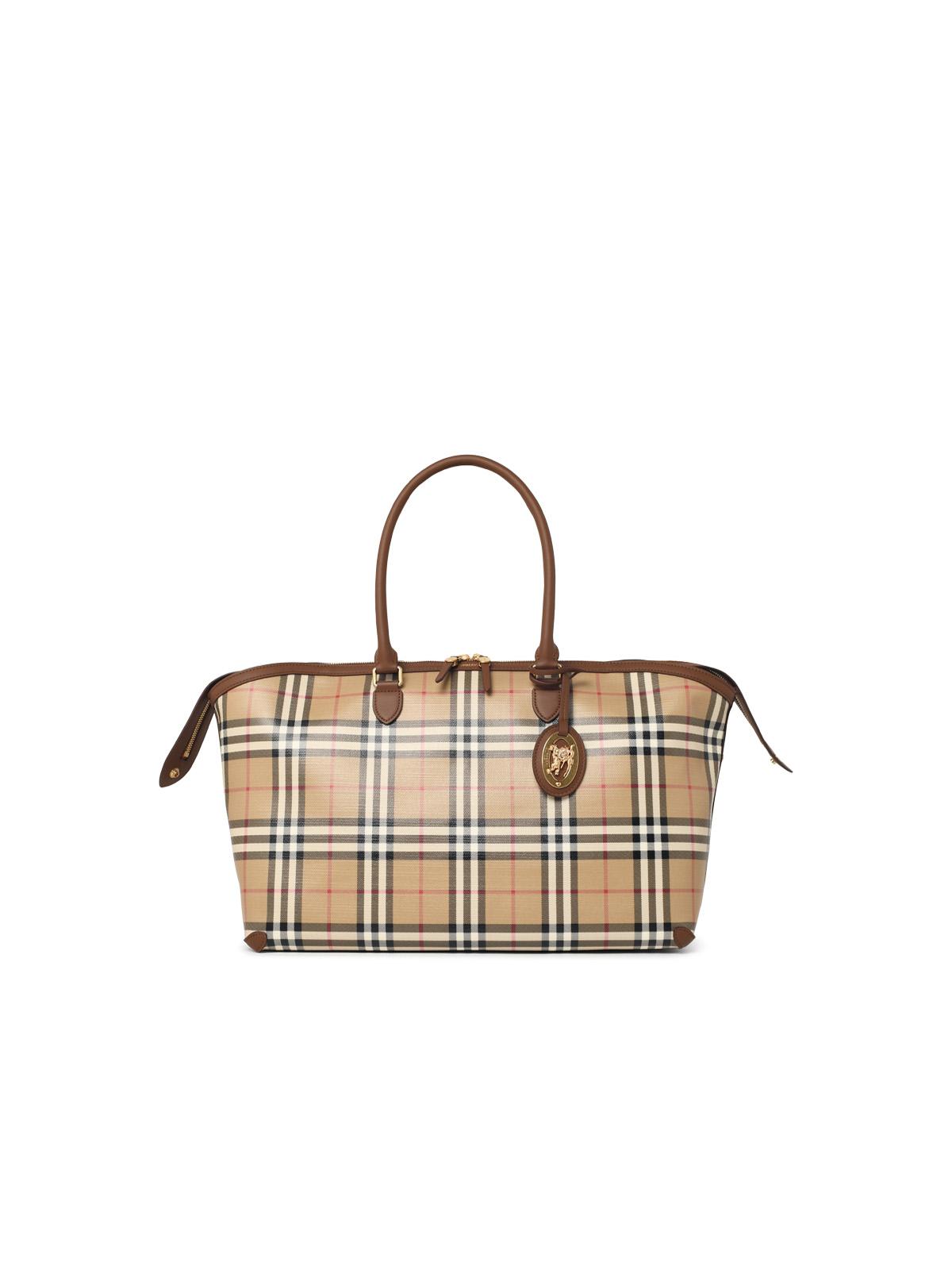 Burberry Beige Cotton Medium Tote Bag Archive Women BURBERRY