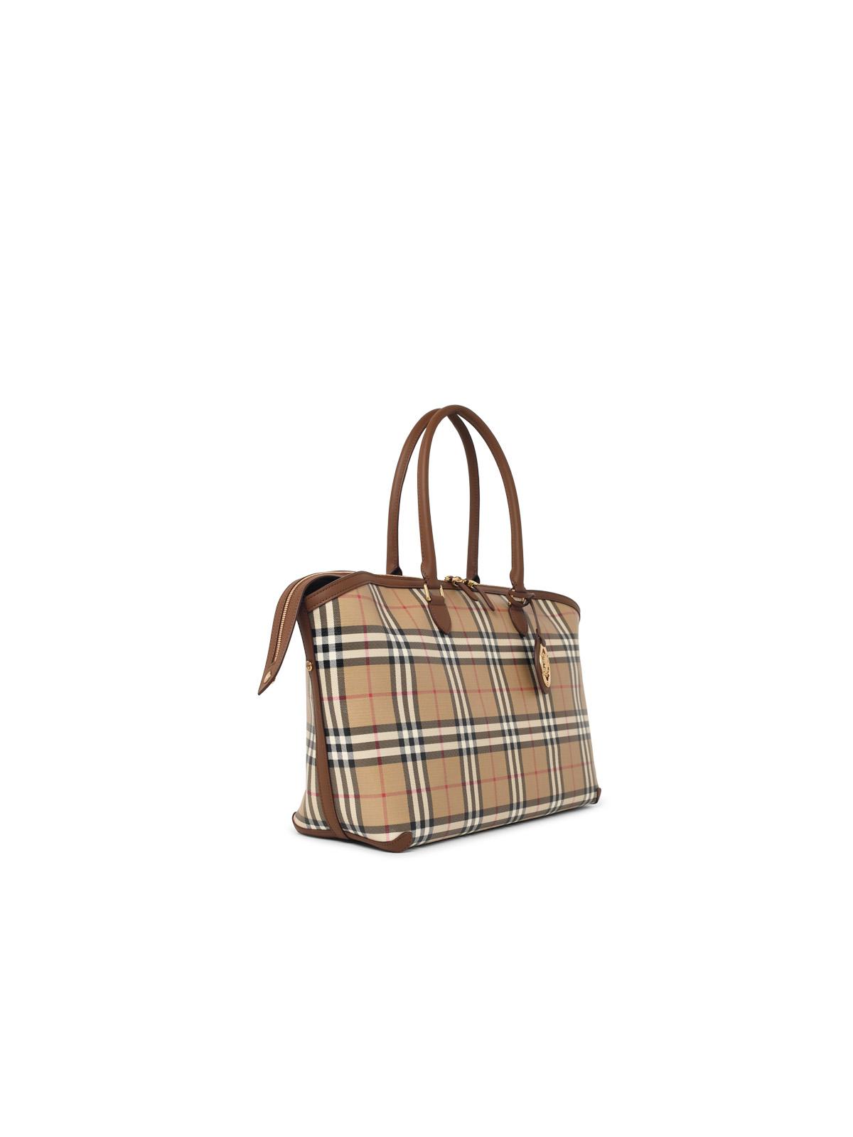 Burberry Beige Cotton Medium Tote Bag Archive Women BURBERRY