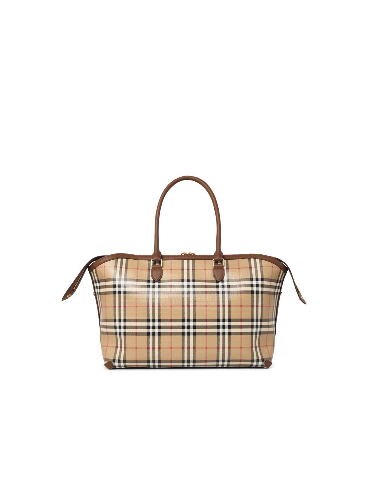 Burberry Beige Cotton Medium Tote Bag Archive Women BURBERRY