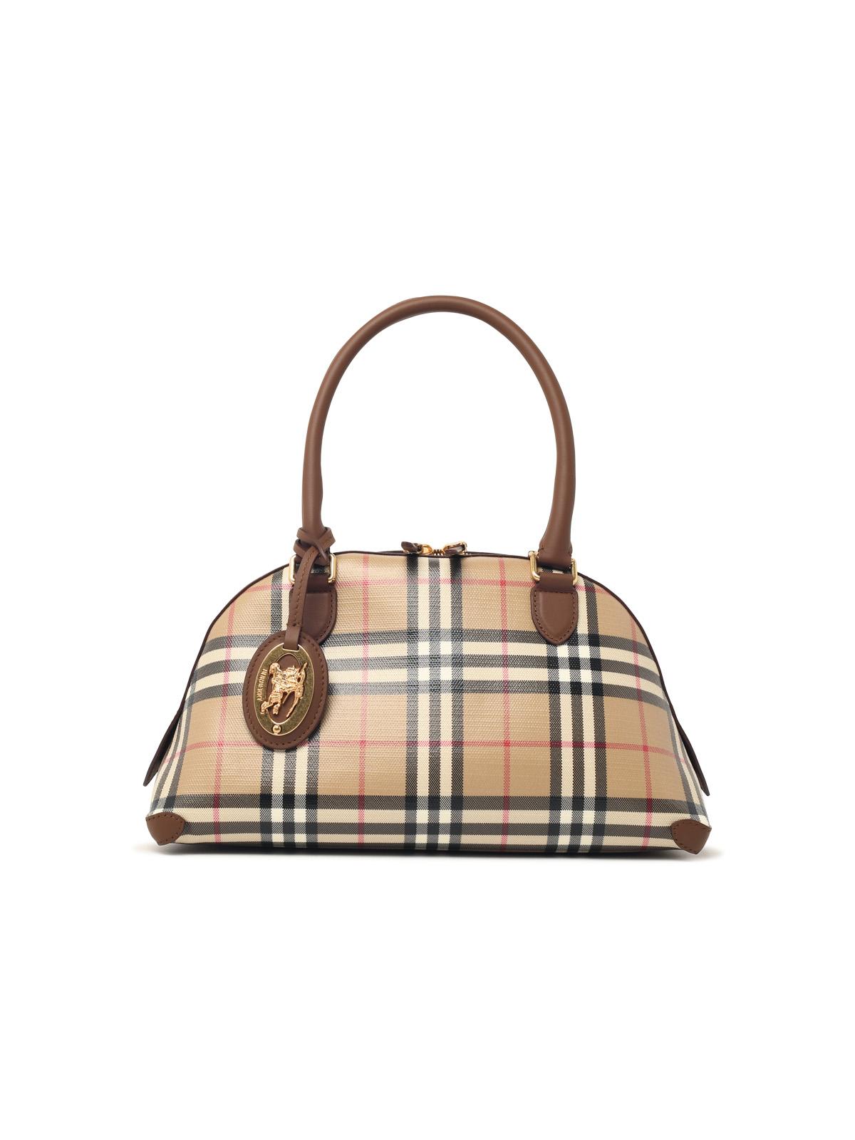 Burberry Small 'Primrose' Bag In Beige Cotton Blend Women BURBERRY