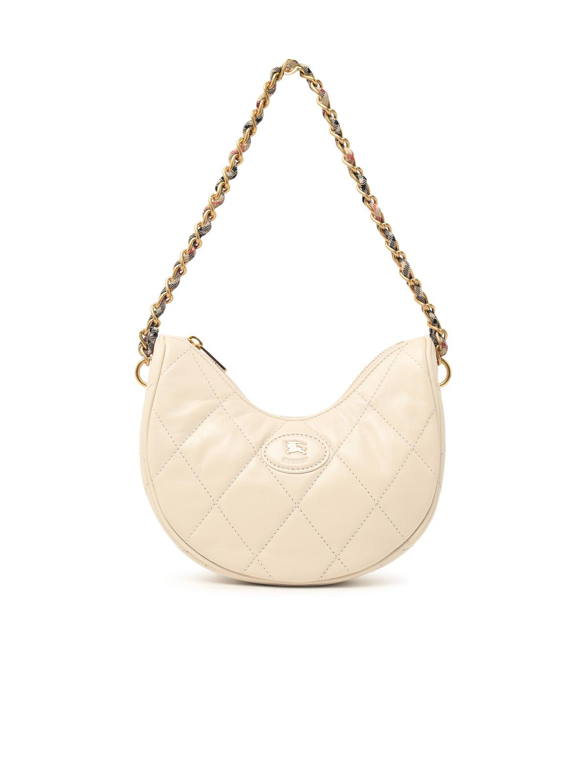Burberry 'Horseshoe' Cream Leather Bag Women BURBERRY