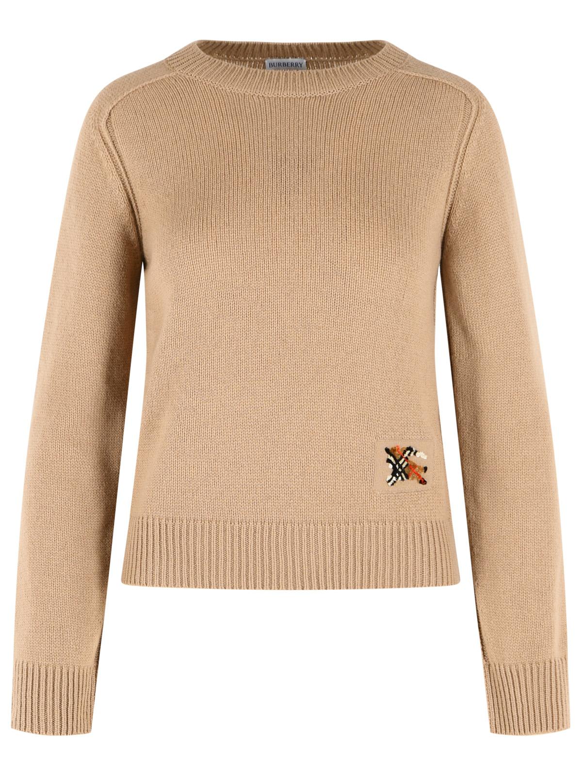 Burberry Brown Wool And Cashmere Sweater Women BURBERRY