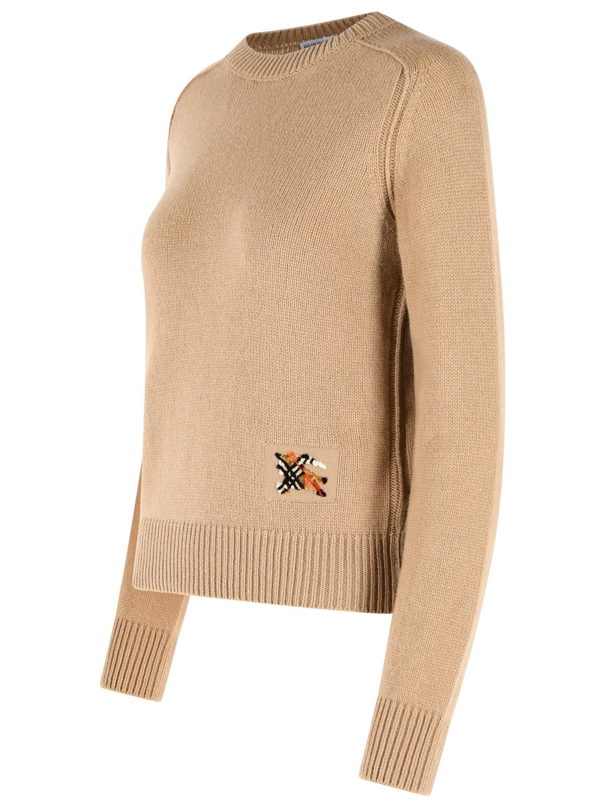 Burberry Brown Wool And Cashmere Sweater Women BURBERRY