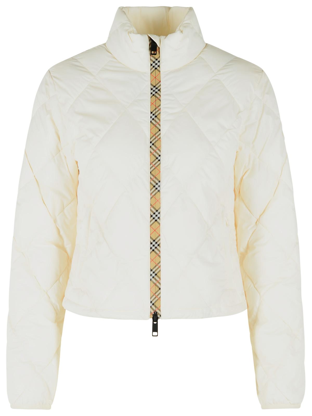Burberry 'Bramford' Ivory Nylon Jacket Women BURBERRY