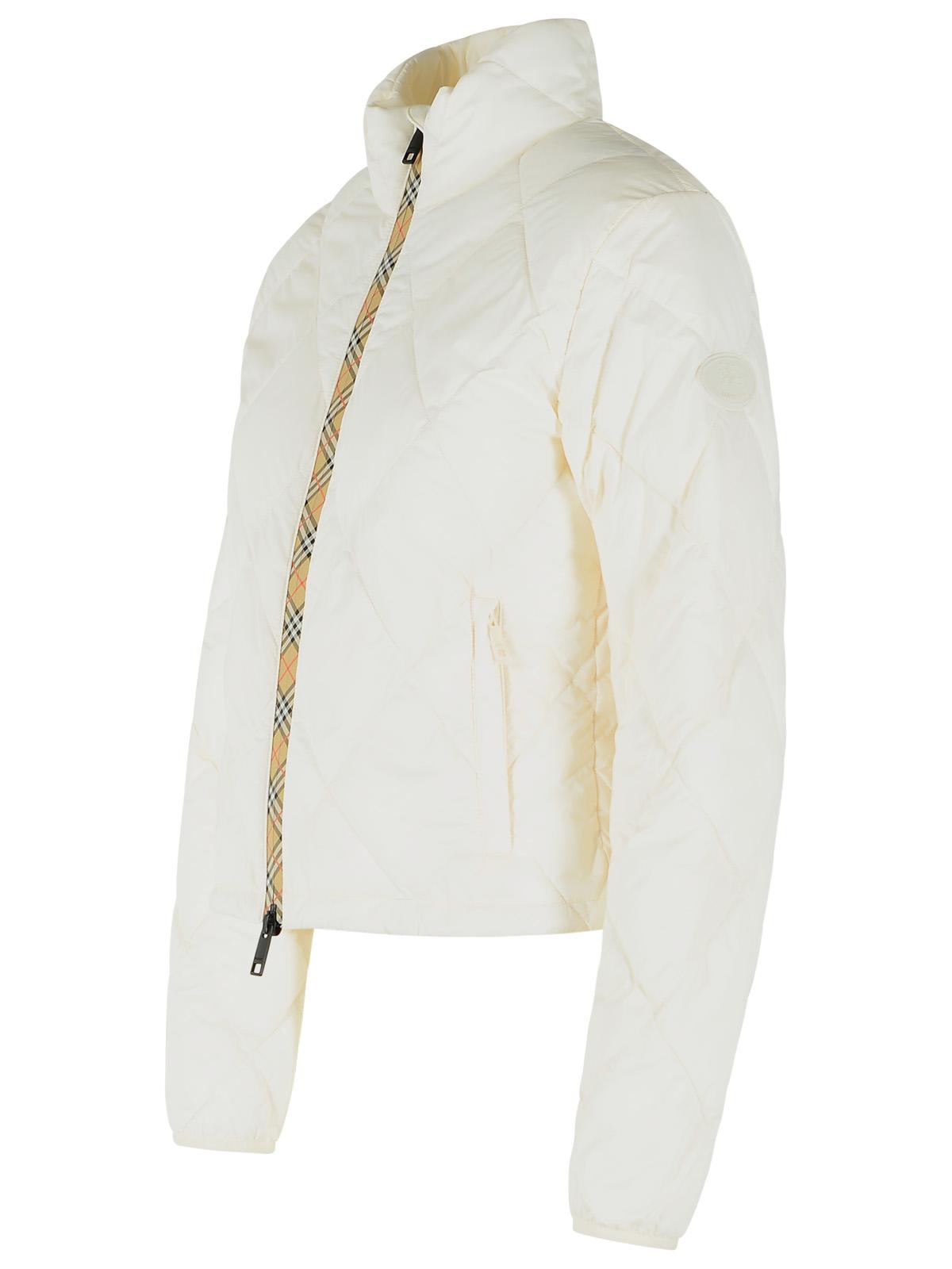 Burberry 'Bramford' Ivory Nylon Jacket Women BURBERRY