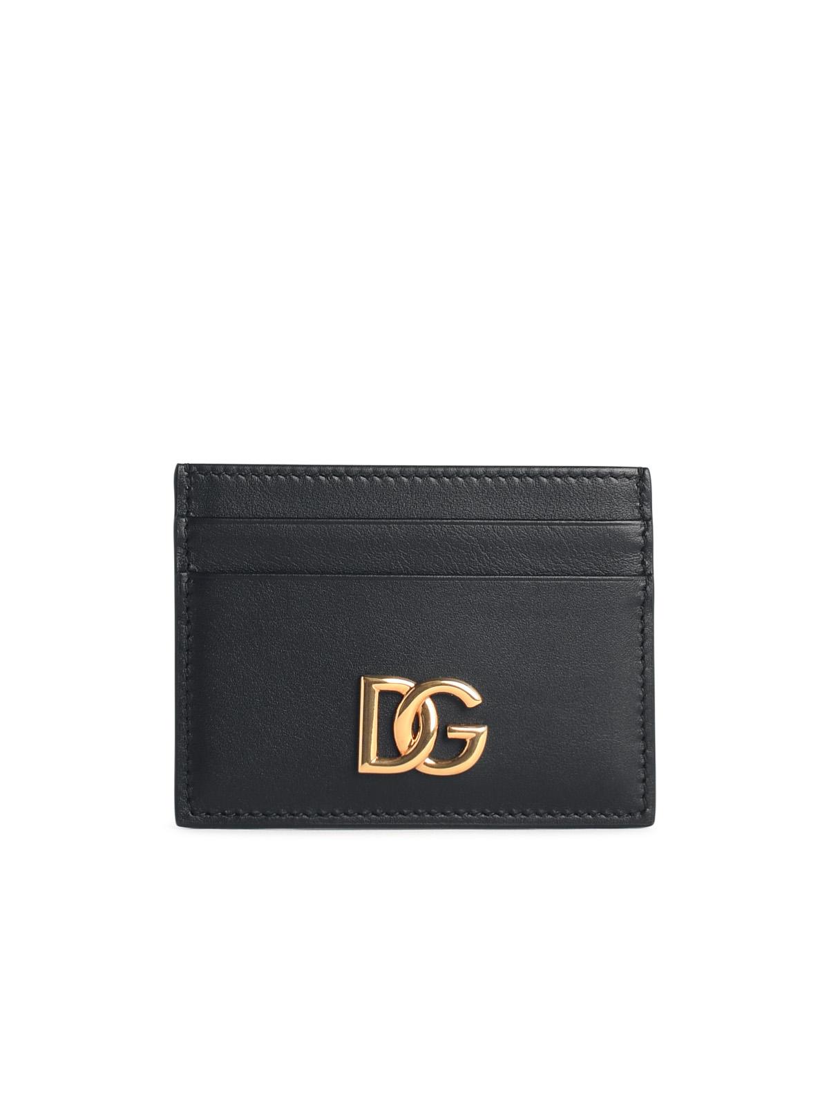 Dolce & Gabbana Card Holder With Black Leather 'Dg Logo' Women DOLCE & GABBANA