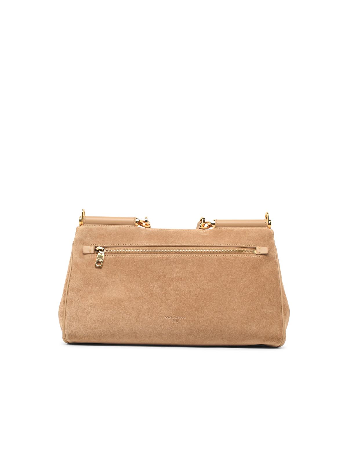 Dolce & Gabbana Medium 'My Sicily' Bag In Beige Suede Women DOLCE & GABBANA