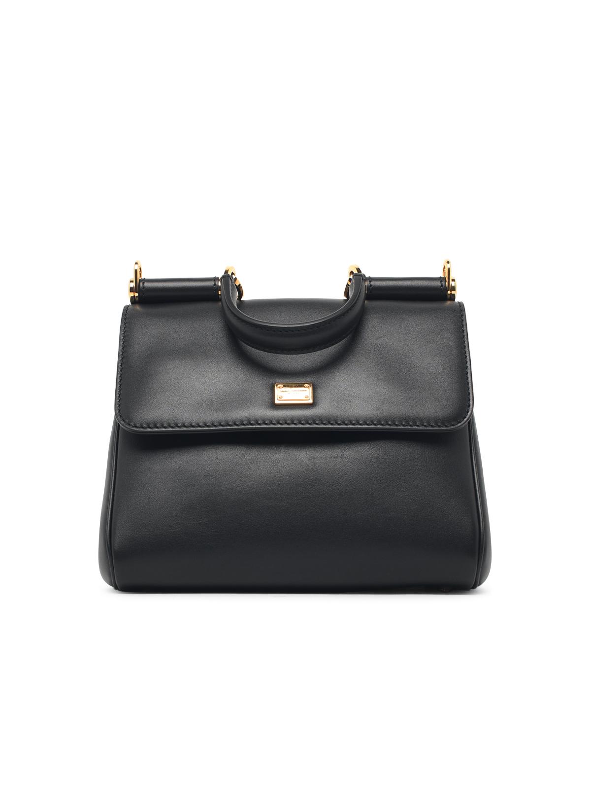 Dolce & Gabbana Small 'My Sicily' Black Leather Bag Women DOLCE & GABBANA